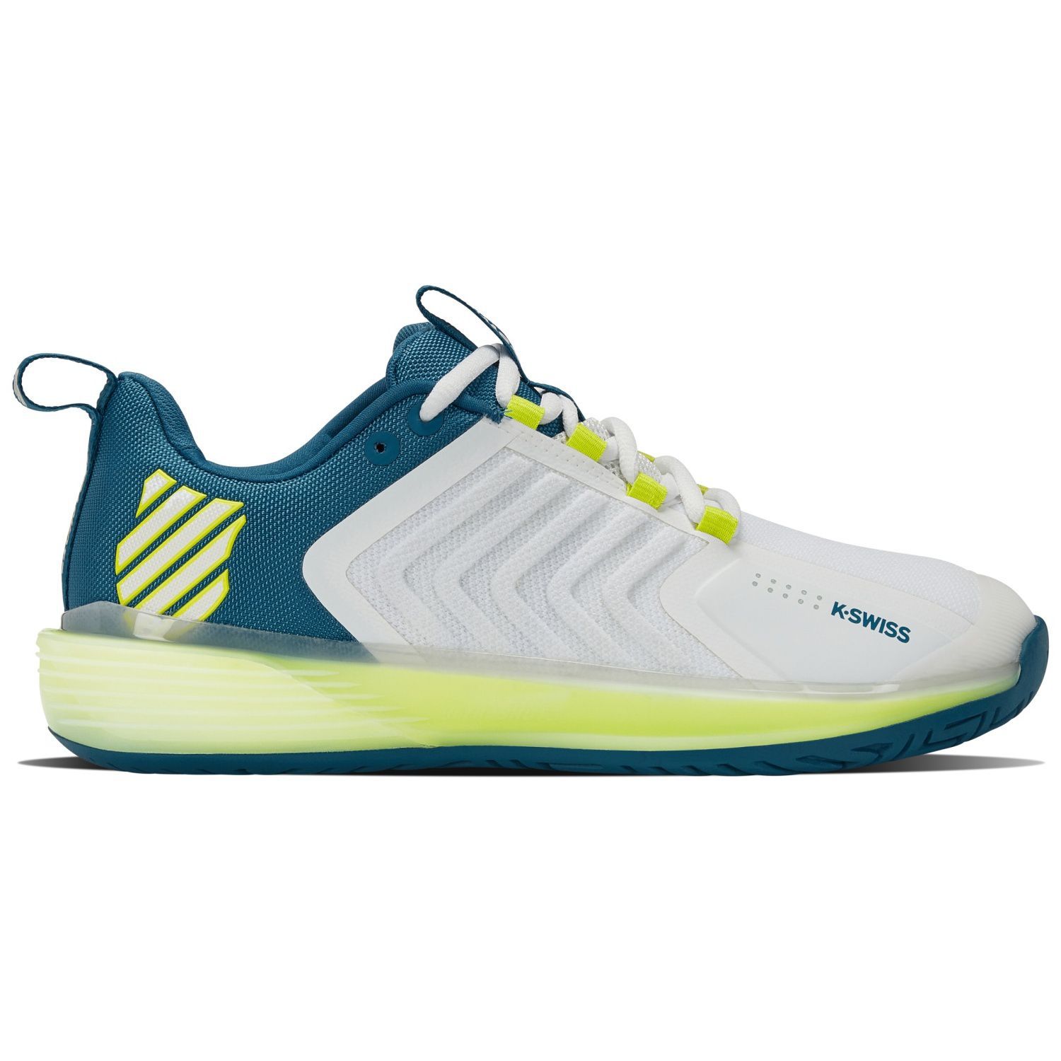 Zapatillas de tenis y pádel de hombre ULTRASHOT 3 K·Swiss - Blanco / Azul Blanco / Azul-1