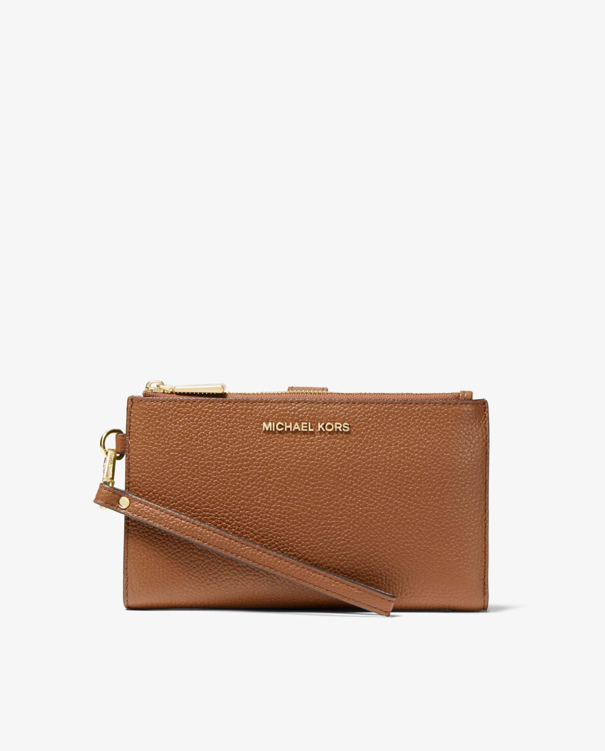 Cartera de mujer adele de piel con compartimento para smartphone - Michael Michael Kors - Blanco Marrón claro-1