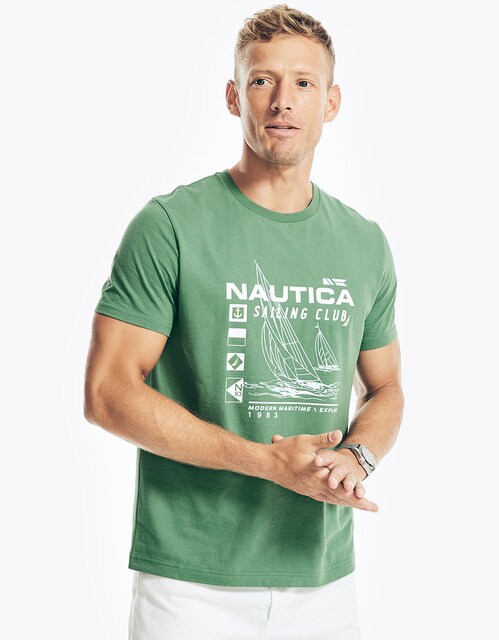 Imagen 0 de Camiseta de hombre de algodón de manga corta