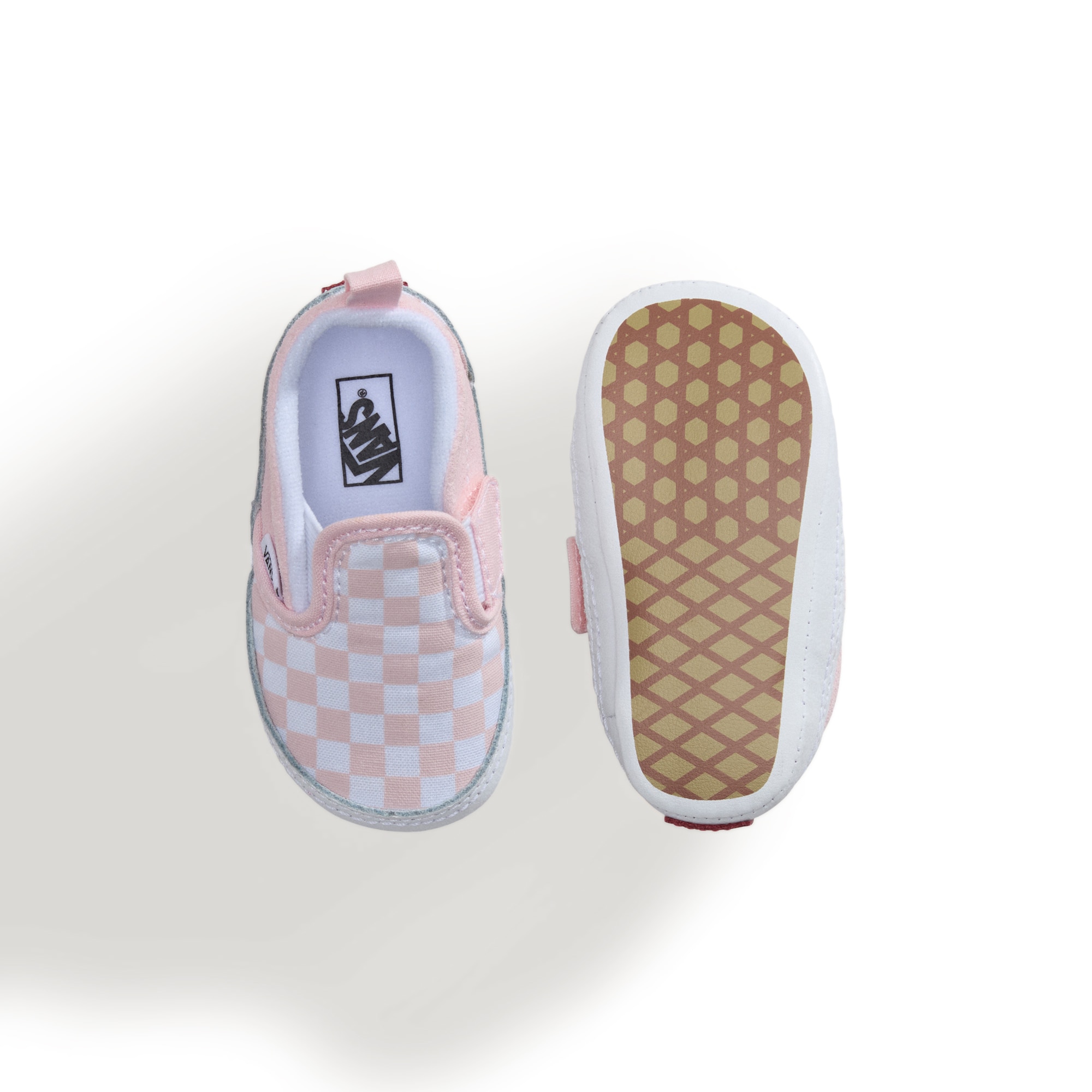 Zapatillas casual de bebés Slip-On V Crib Vans - Rosa claro Rosa claro-3