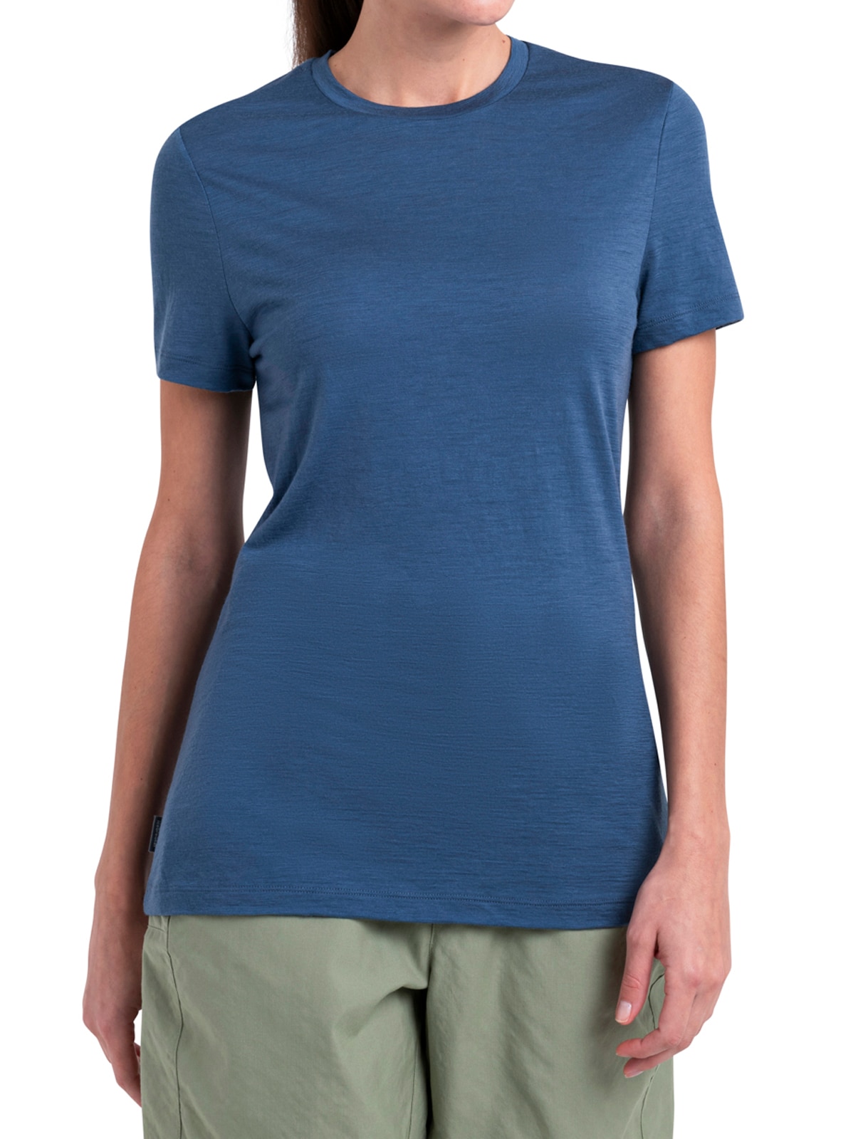 Imagen 1 de Camiseta Outdoor Mujer 150 Tech-Lite Icebreaker - Gris / Azul Gris / Azul