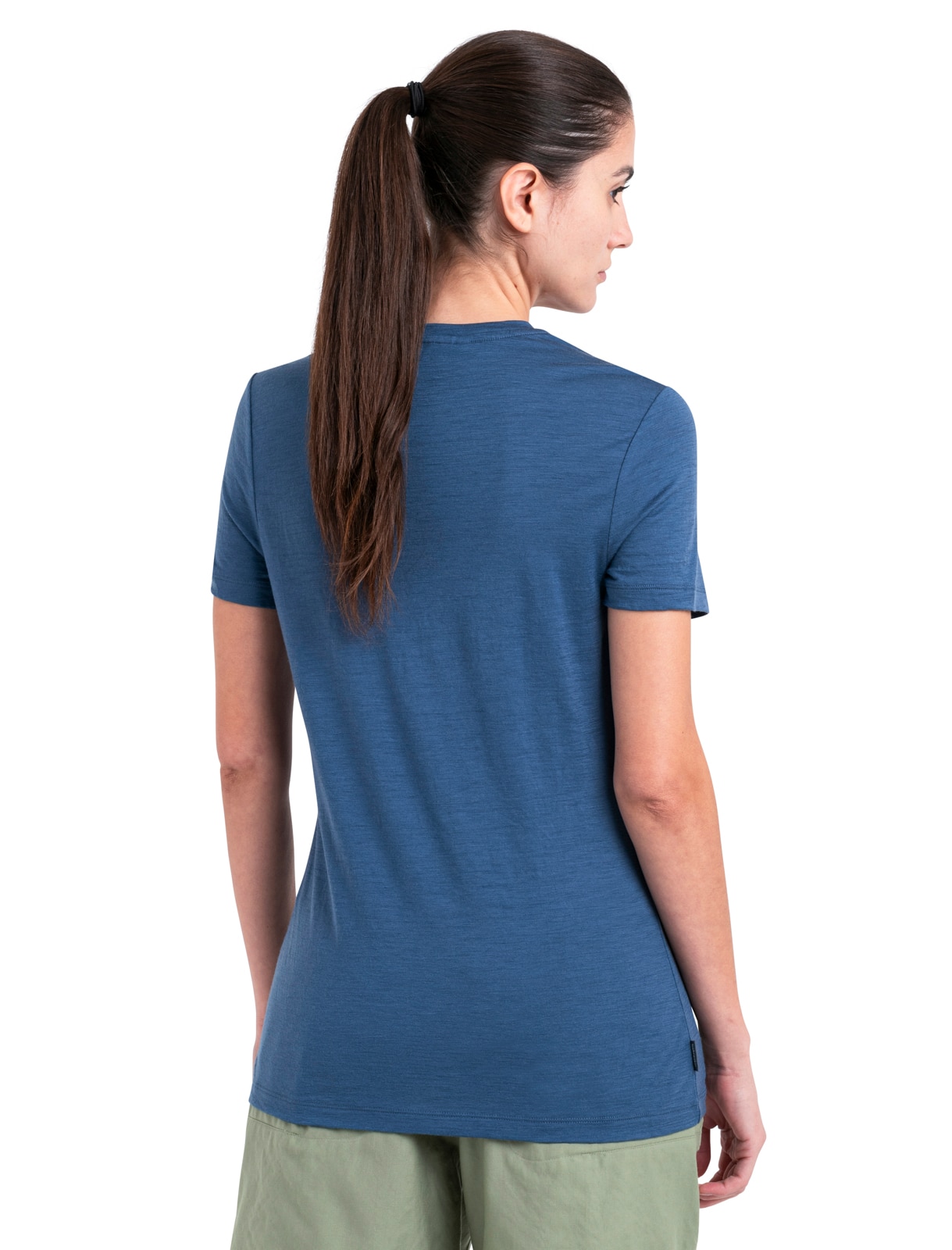 Imagen 3 de Camiseta Outdoor Mujer 150 Tech-Lite Icebreaker - Gris / Azul Gris / Azul