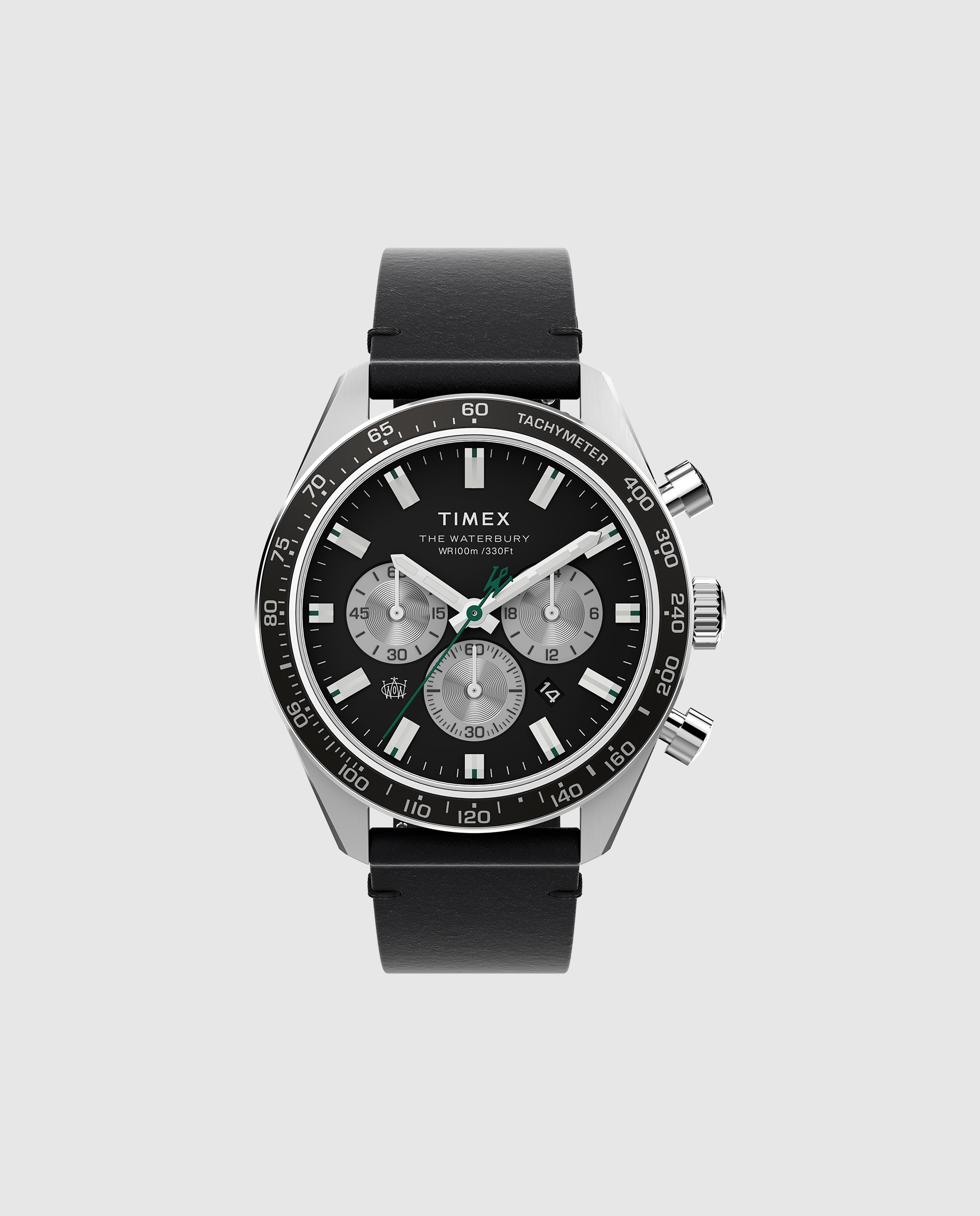 Imagen 0 de Reloj de hombre waterbury tw2v42500 de piel y correa negra Negro