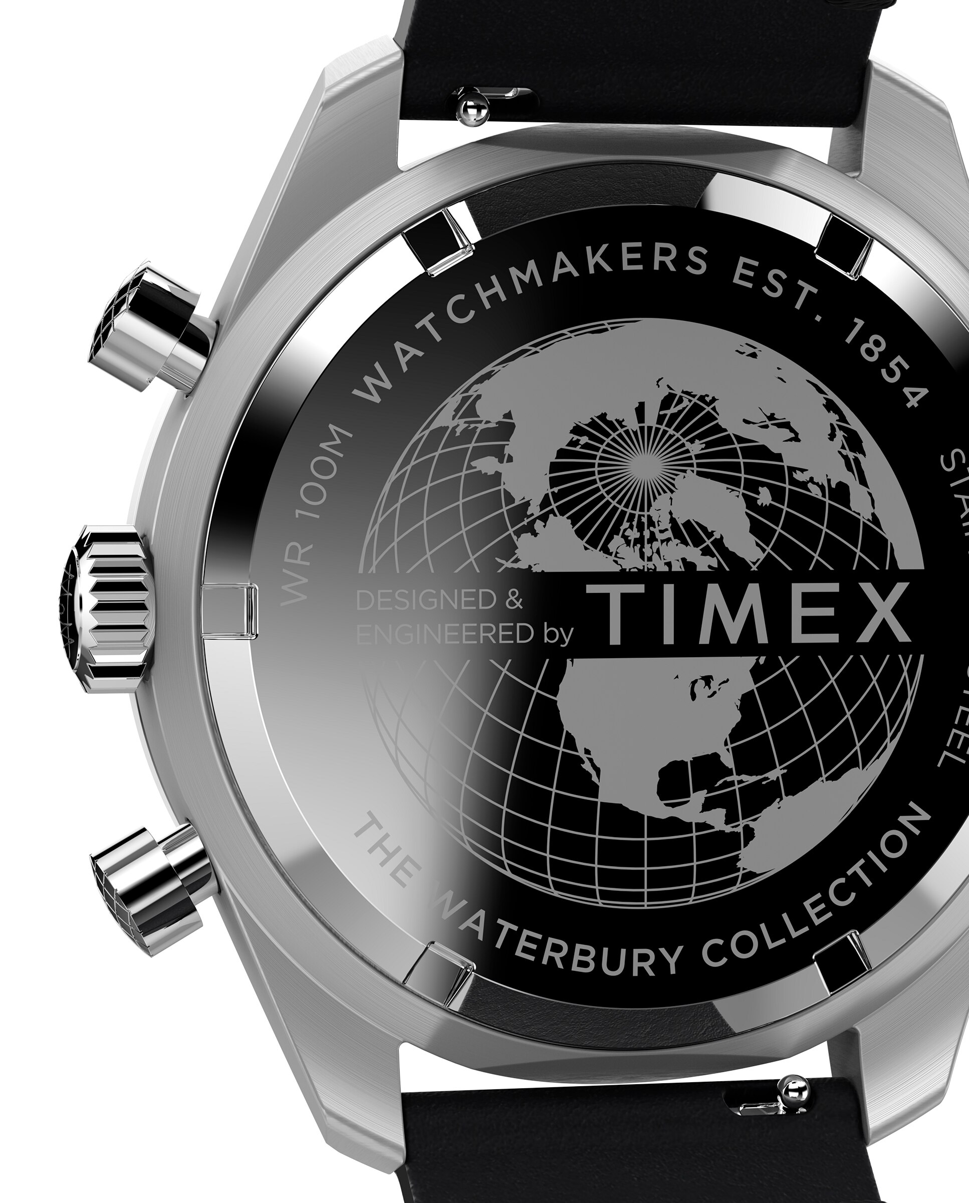 Reloj de hombre waterbury tw2v42500 de piel y correa negra - Timex - Negro Negro-4
