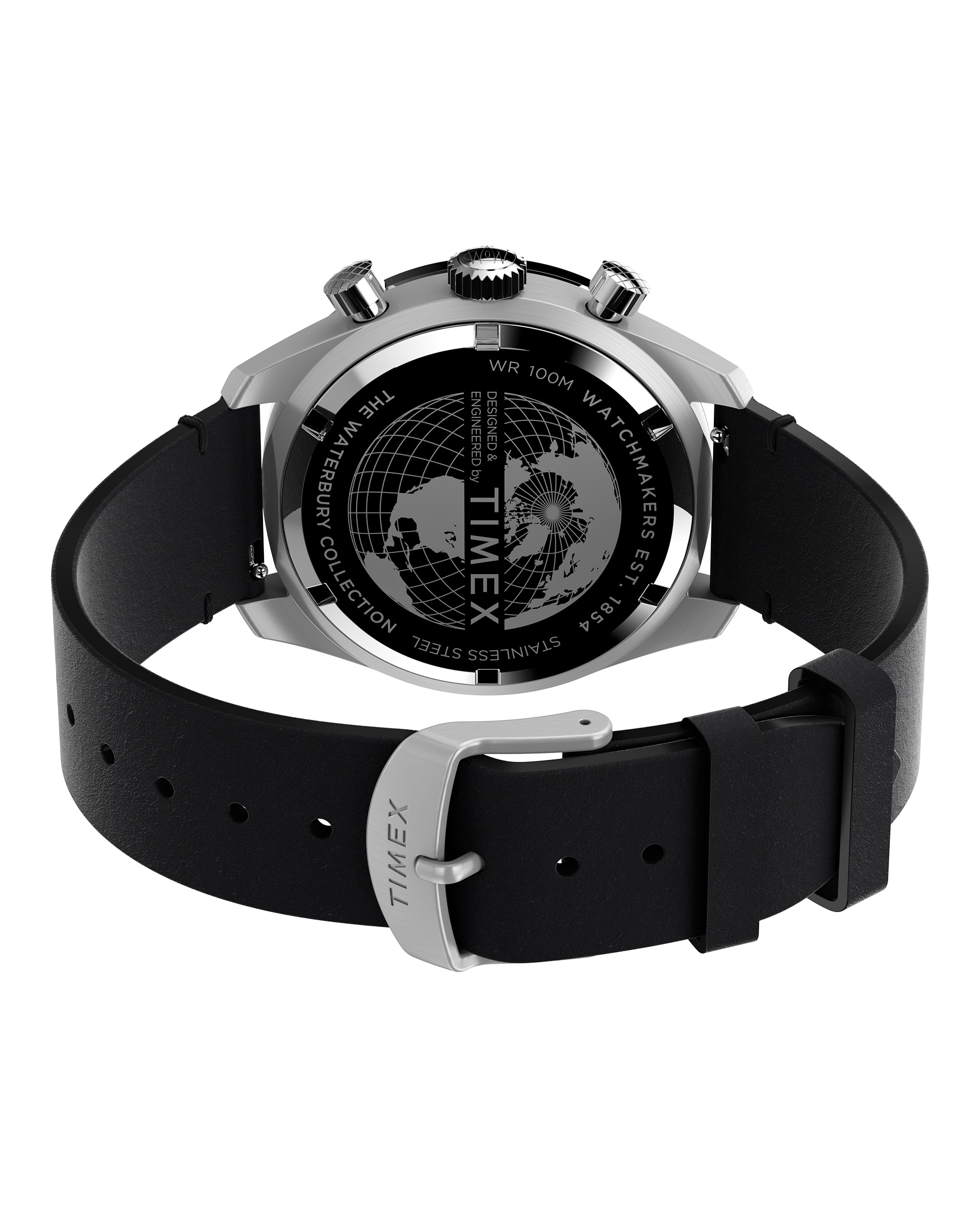 Reloj de hombre waterbury tw2v42500 de piel y correa negra - Timex - Negro Negro-5