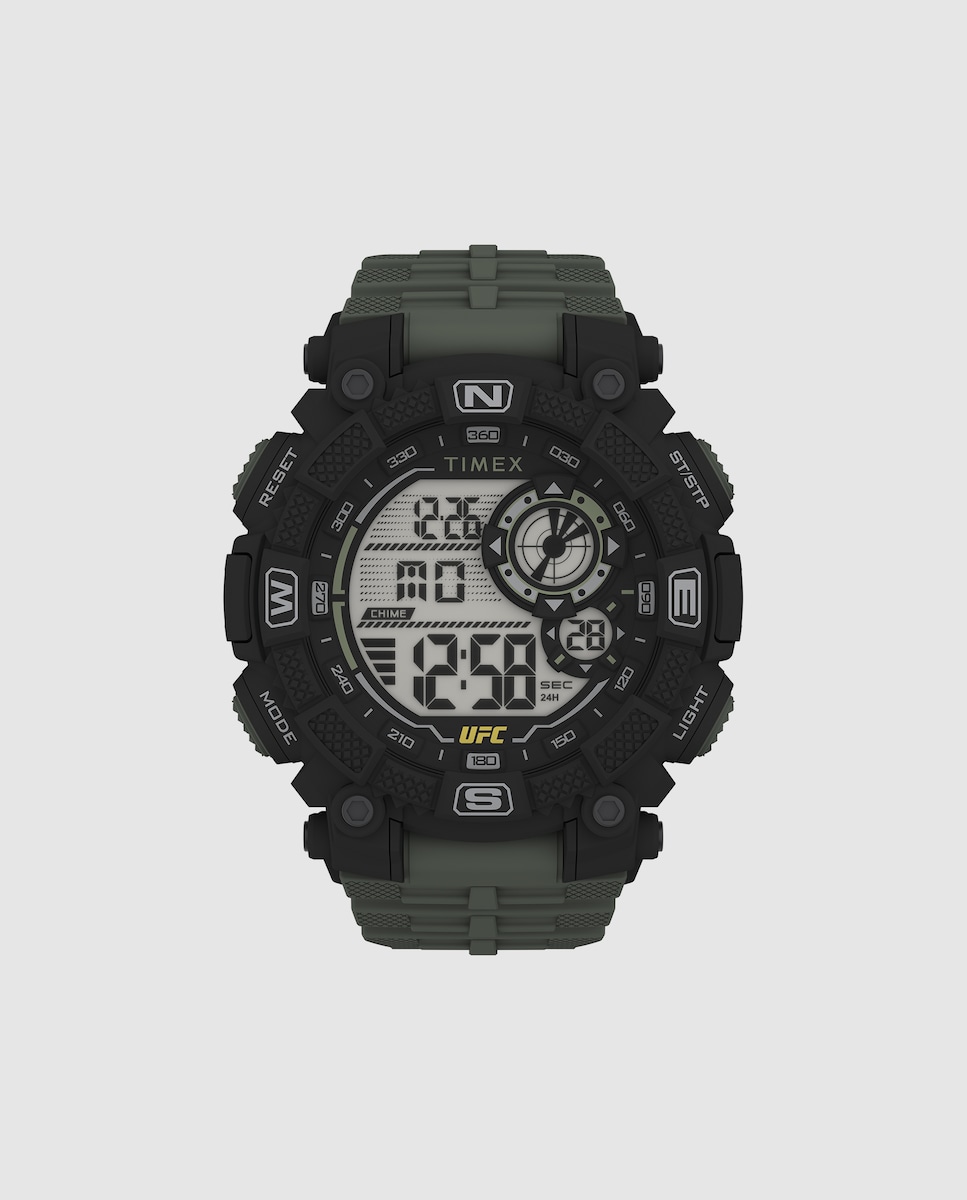Reloj de hombre Ufc redemption TW5M53900 de caucho y correa verde Verde-1
