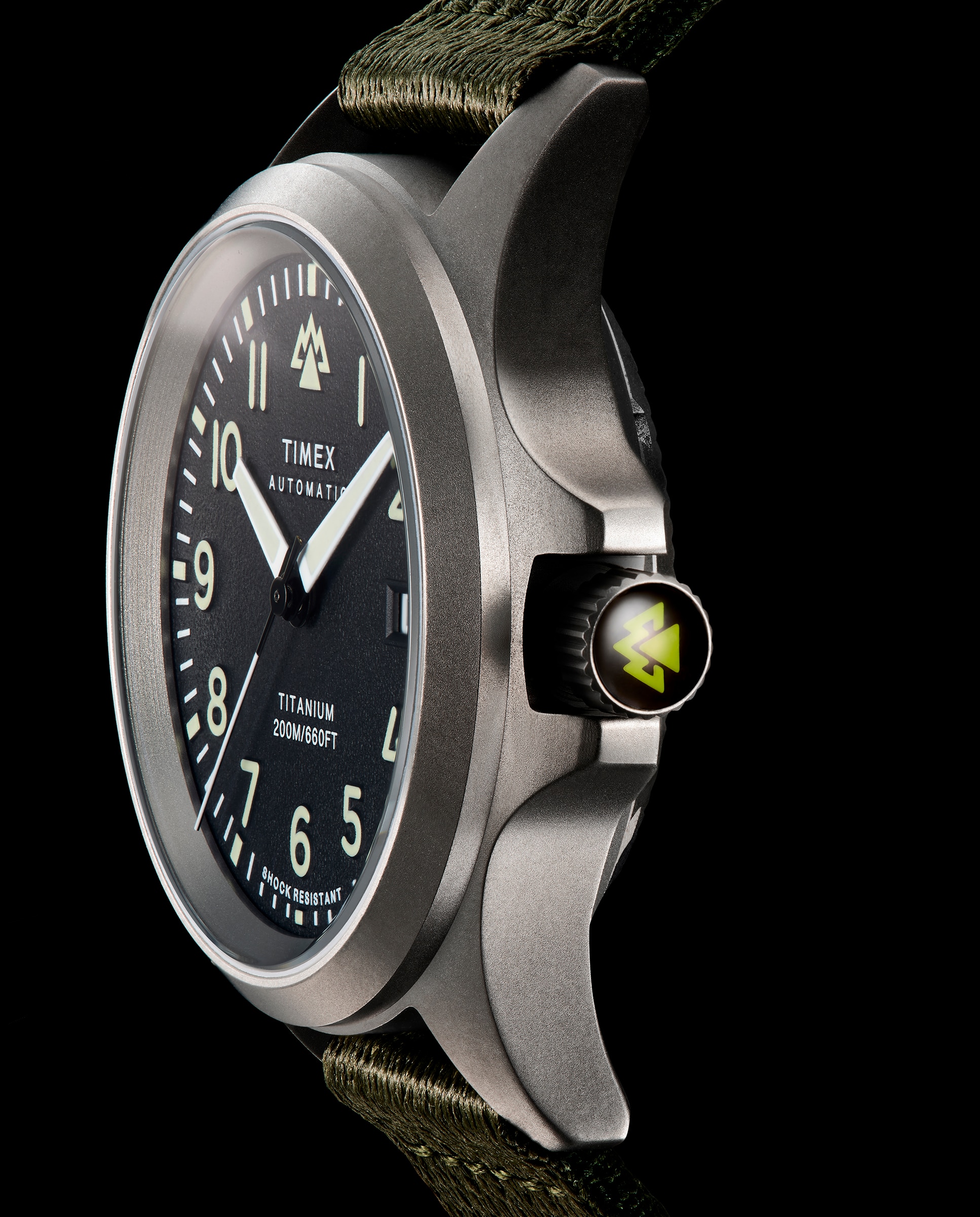 Reloj de hombre expedition north tw2v95300 automático de silicona y correa - Timex - Verde Verde-6