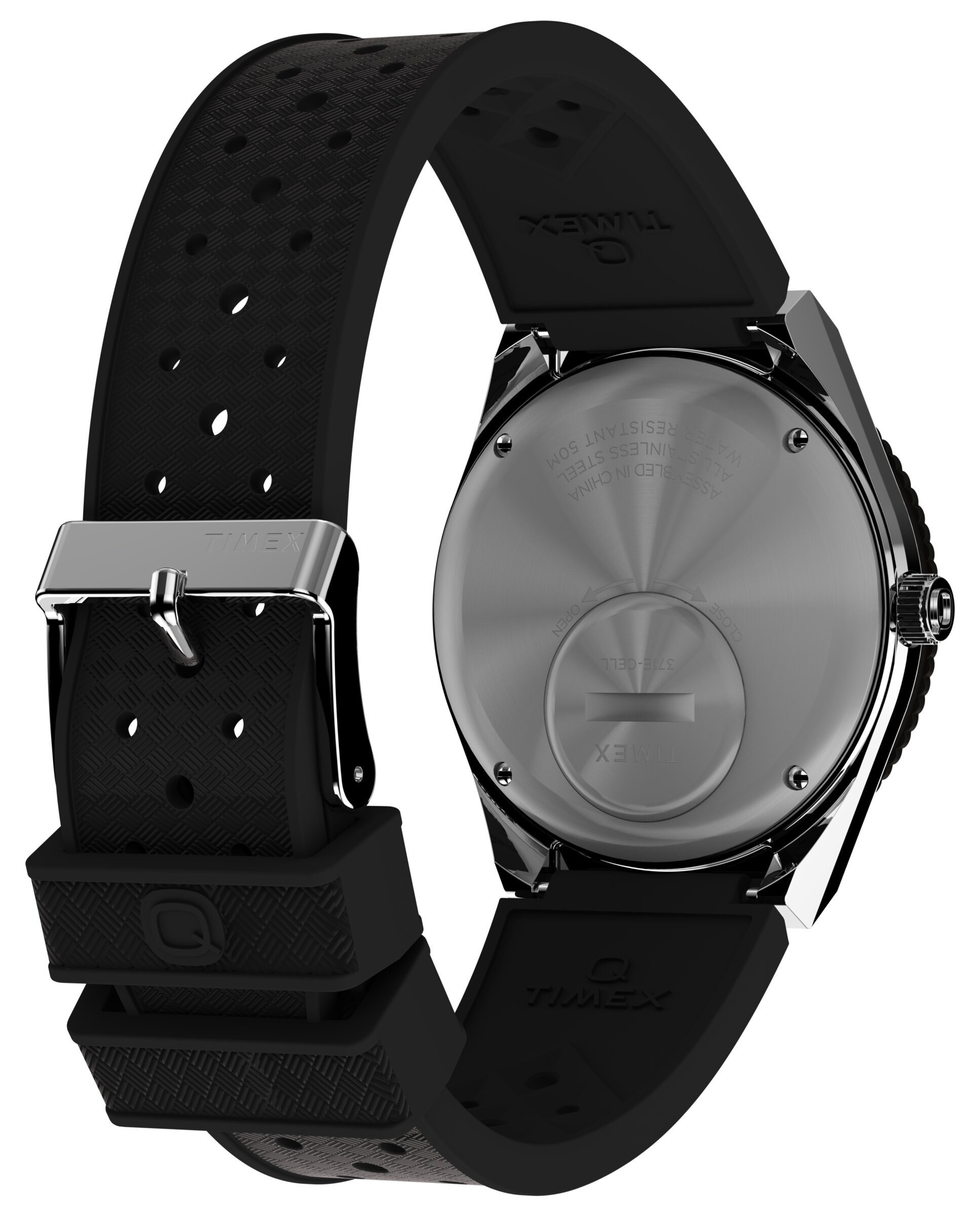 Reloj de hombre q timex tw2w57500 de caucho y correa negra - Negro Negro-5