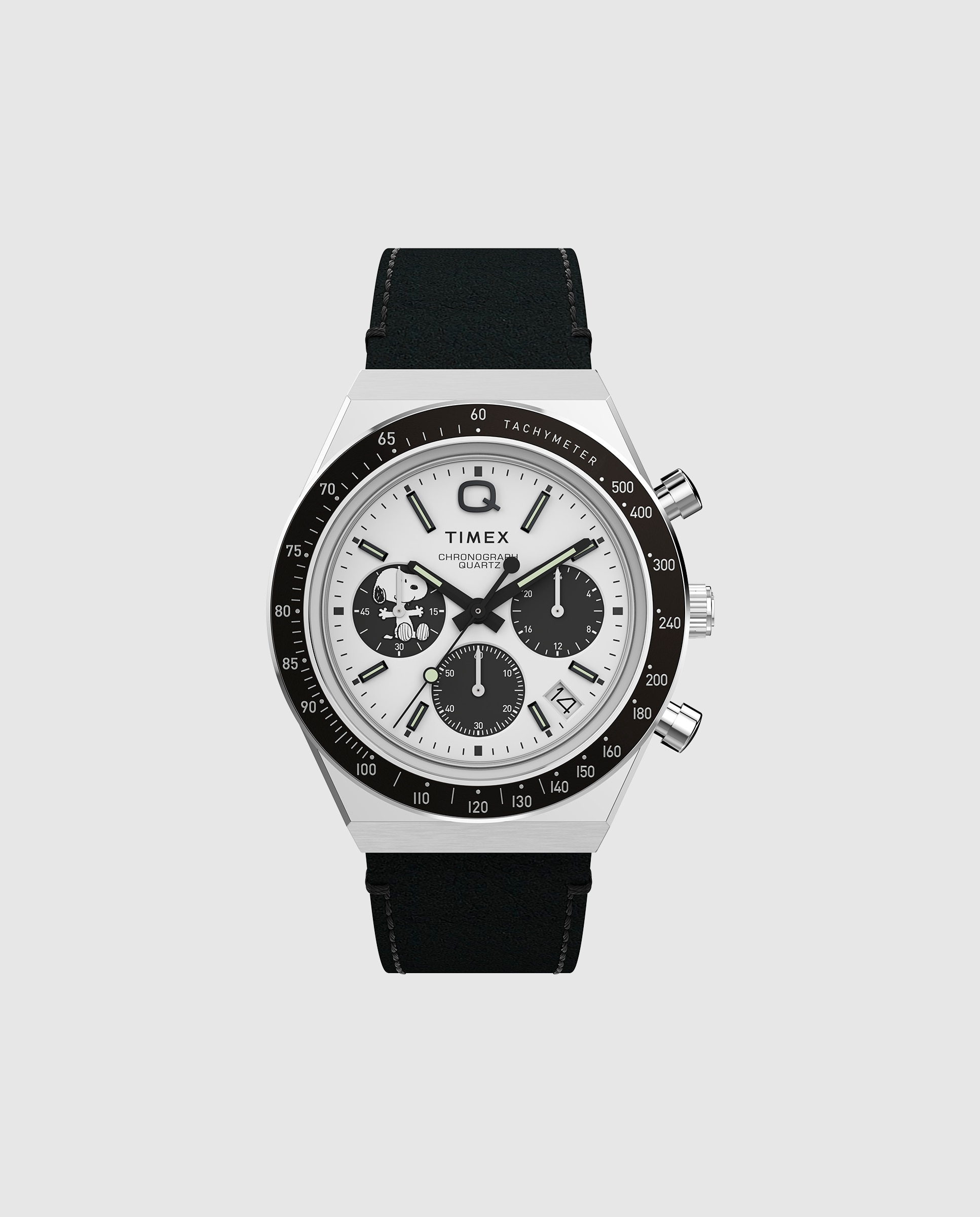 Reloj de hombre peanuts tw2w68900 de piel y correa negra - Timex - Negro Negro-1