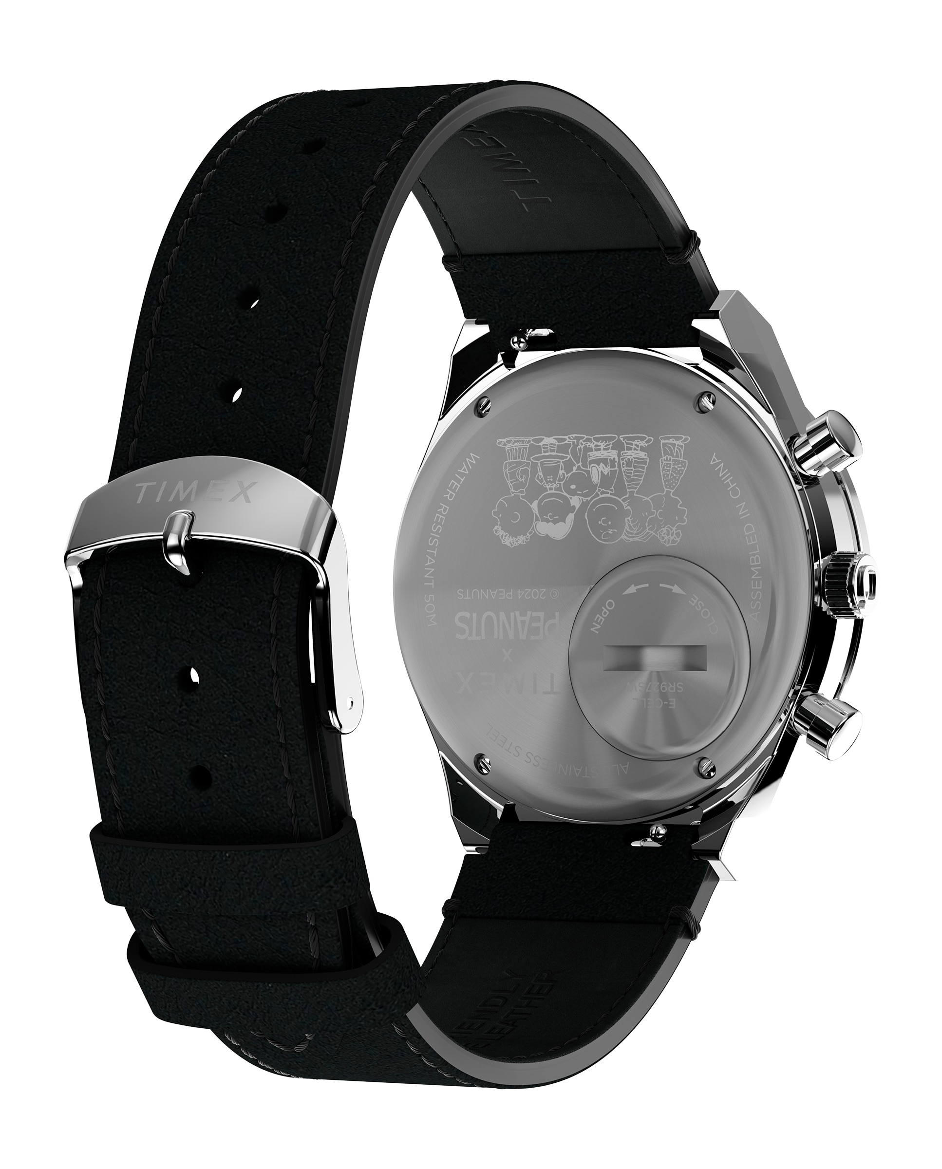 Reloj de hombre peanuts tw2w68900 de piel y correa negra - Timex - Negro Negro-5