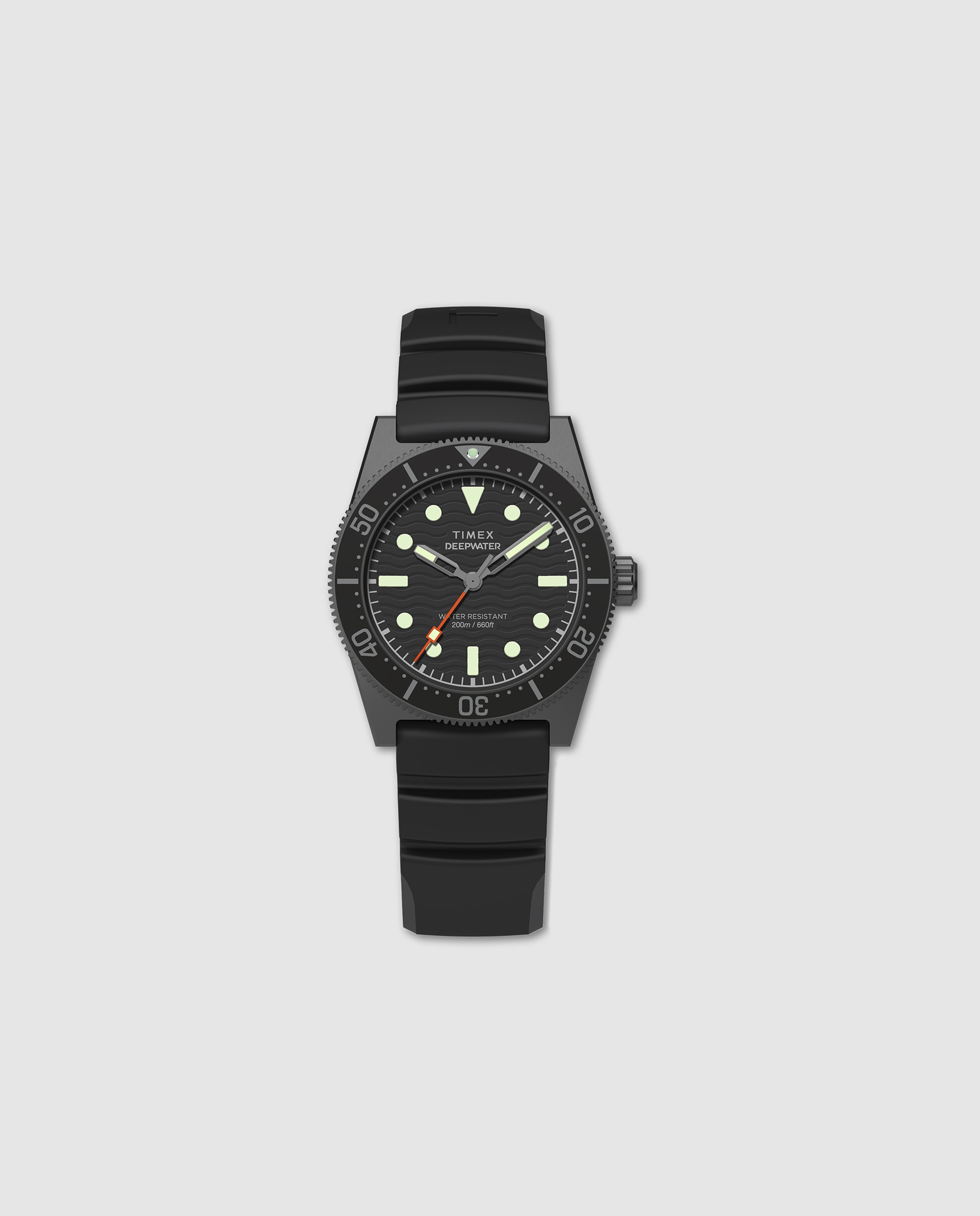 Imagen 0 de Reloj de hombre deep water reef tw2w74700 de caucho y correa negra Negro