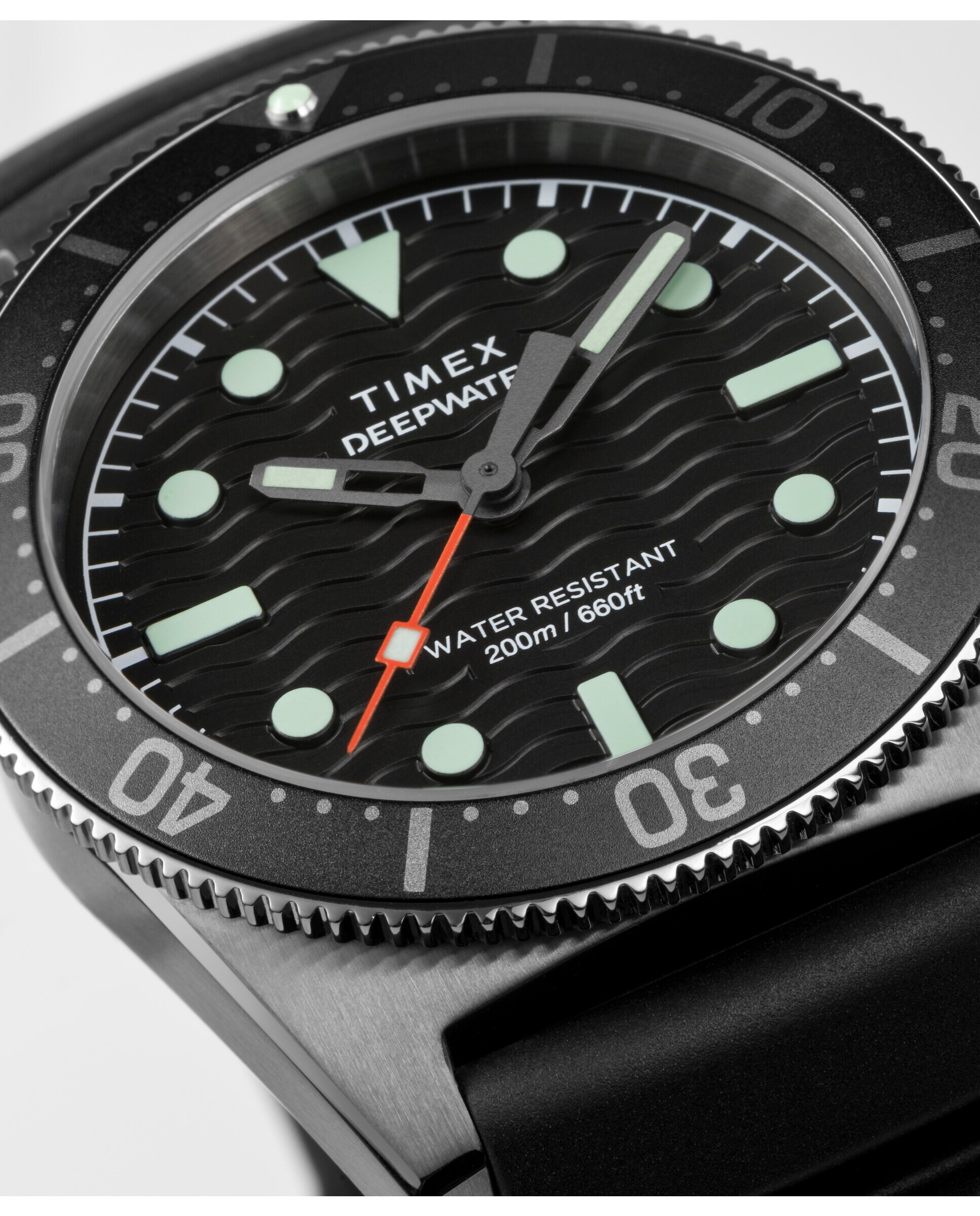 Reloj de hombre deep water reef tw2w74700 de caucho y correa negra - Timex - Negro Negro-2