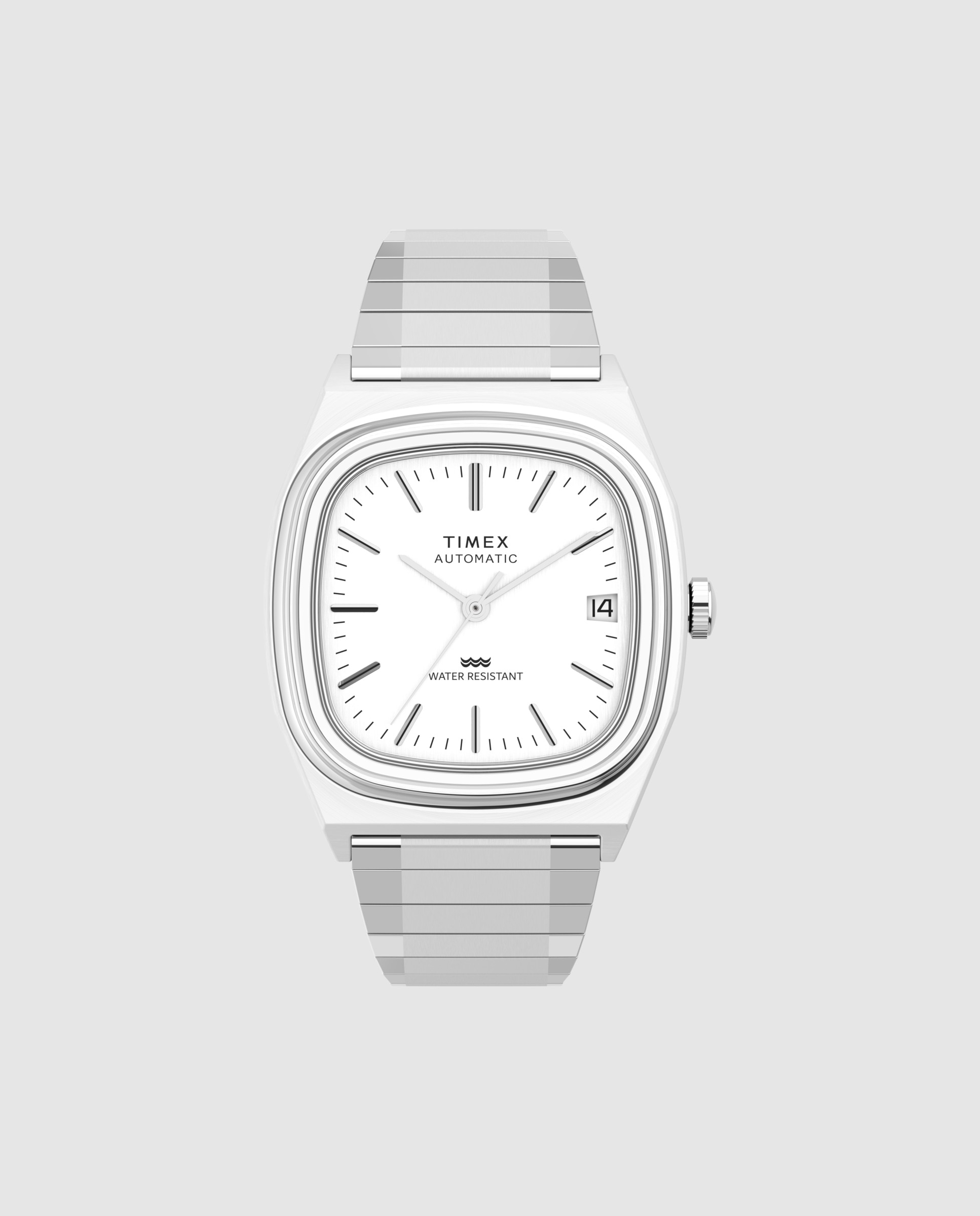 Reloj unisex e line tw2w70800 automático de acero y correa plateada/gris - Timex - Plata Plata-1