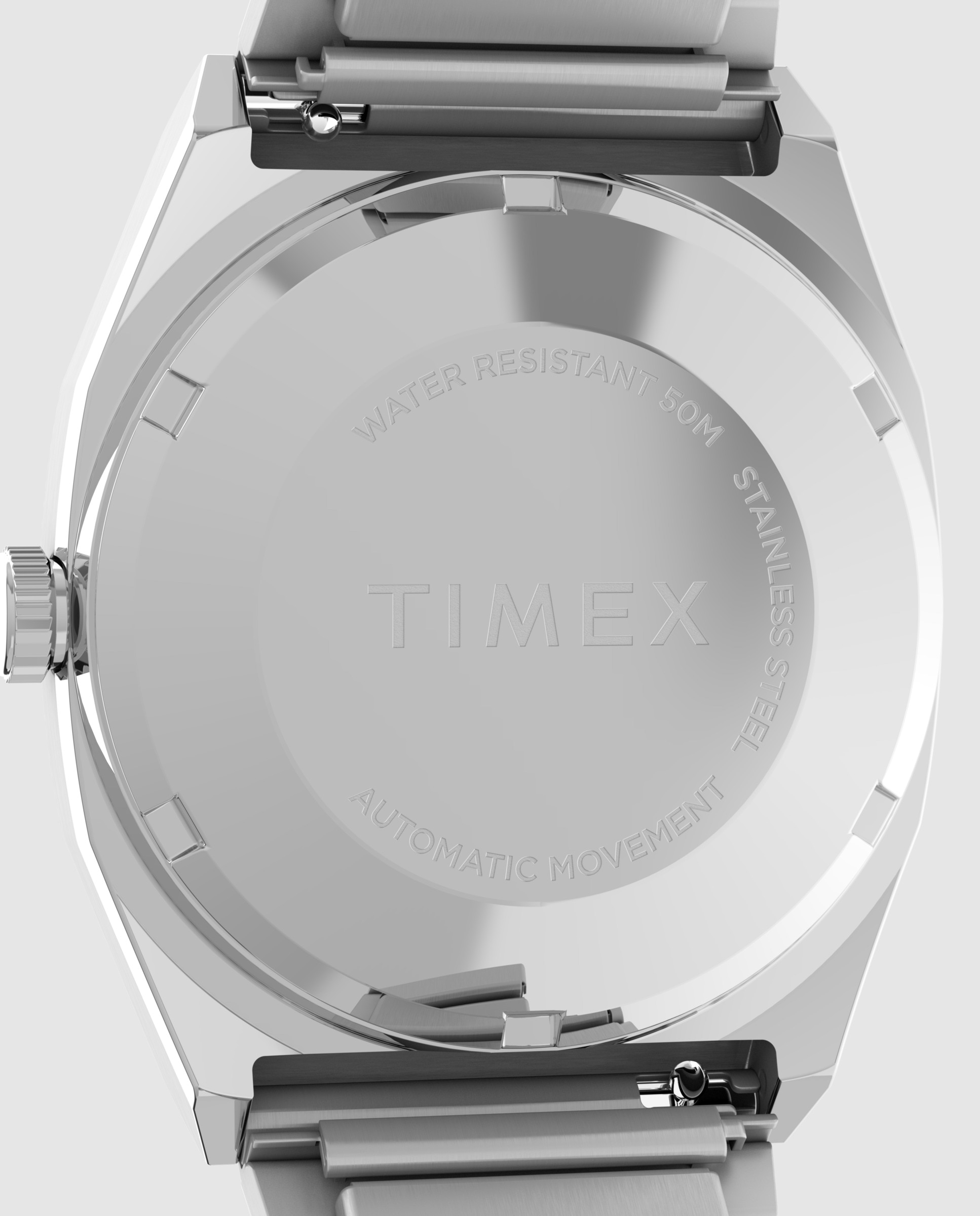 Reloj unisex e line tw2w70800 automático de acero y correa plateada/gris - Timex - Plata Plata-5