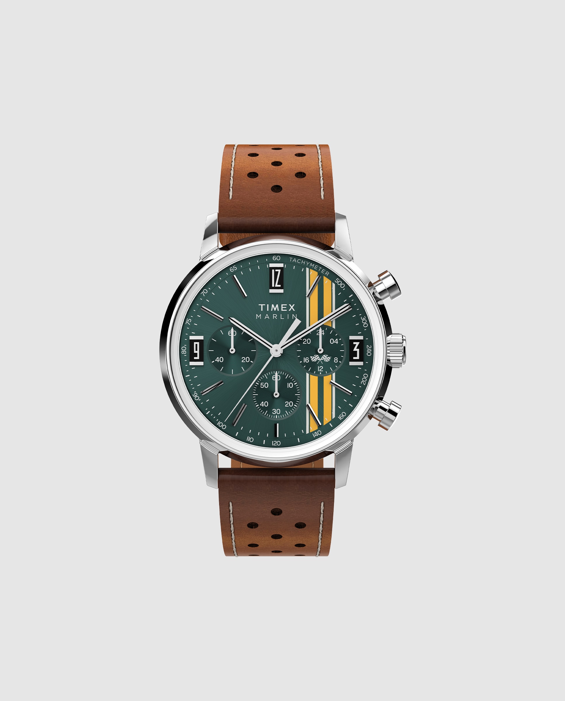 Imagen 0 de Reloj de hombre marlin tw2w99100 de piel sintética y correa marrón Marrón