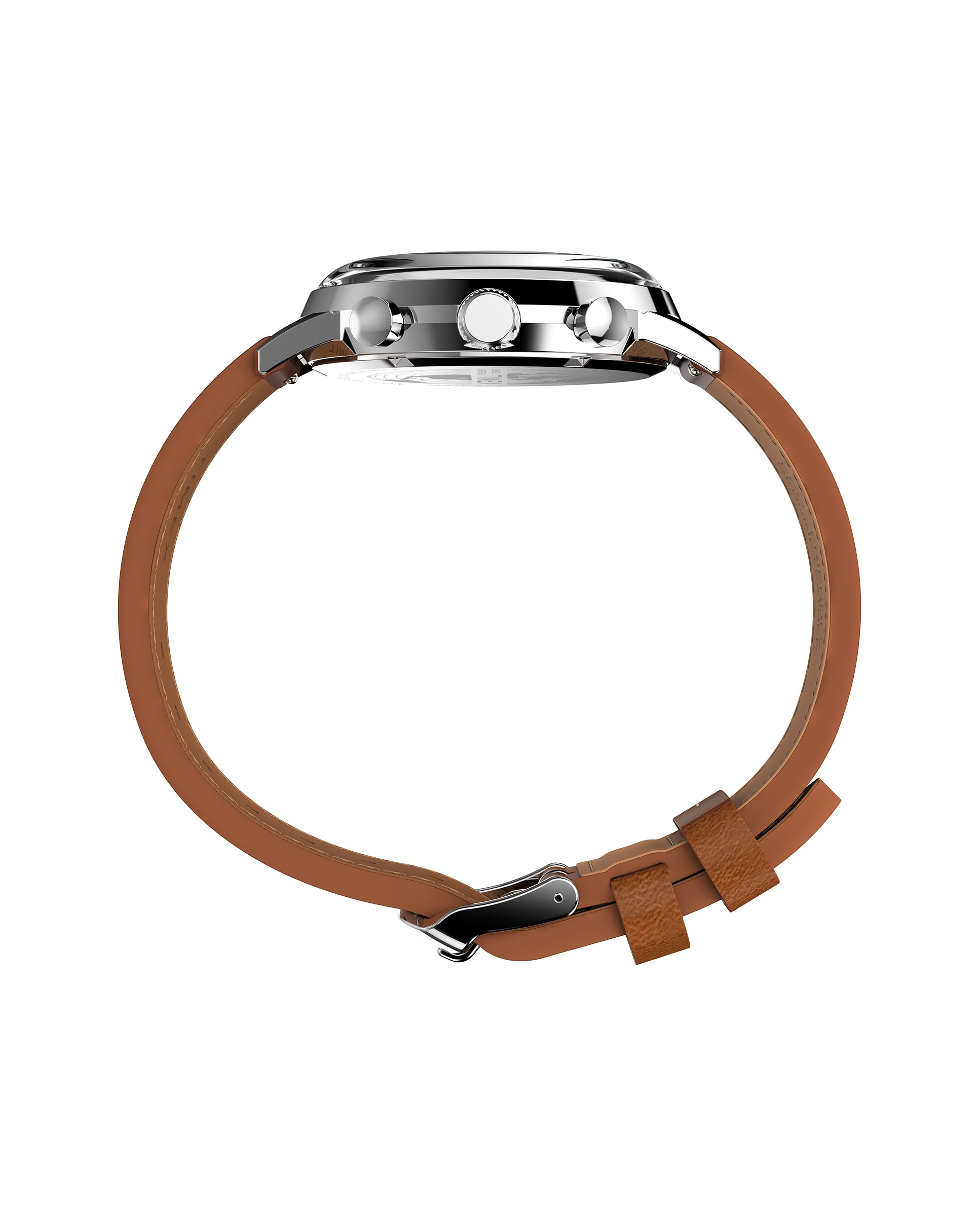 Reloj de hombre marlin tw2w99100 de piel sintética y correa - Timex - Marrón Marrón-2