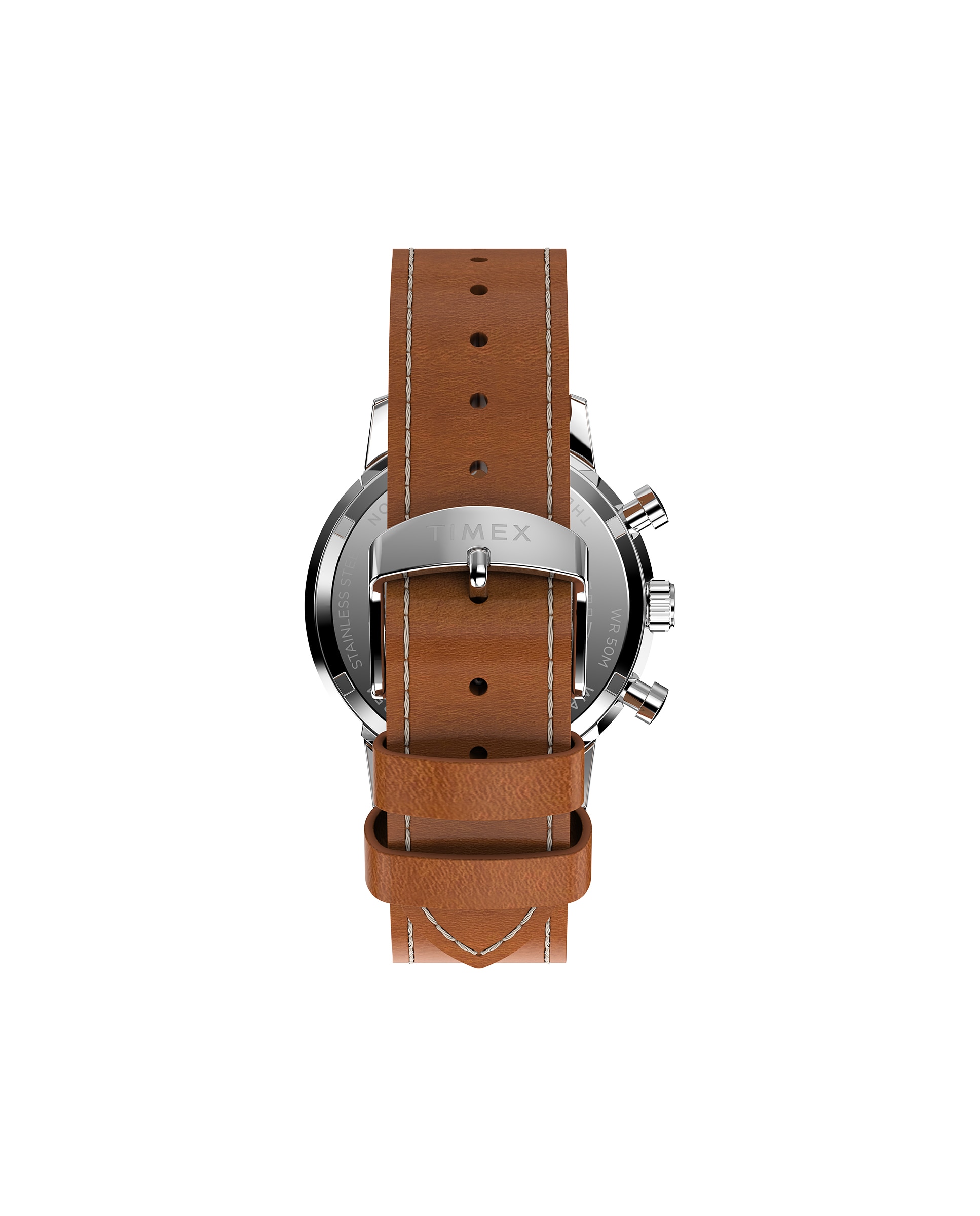 Reloj de hombre marlin tw2w99100 de piel sintética y correa - Timex - Marrón Marrón-3