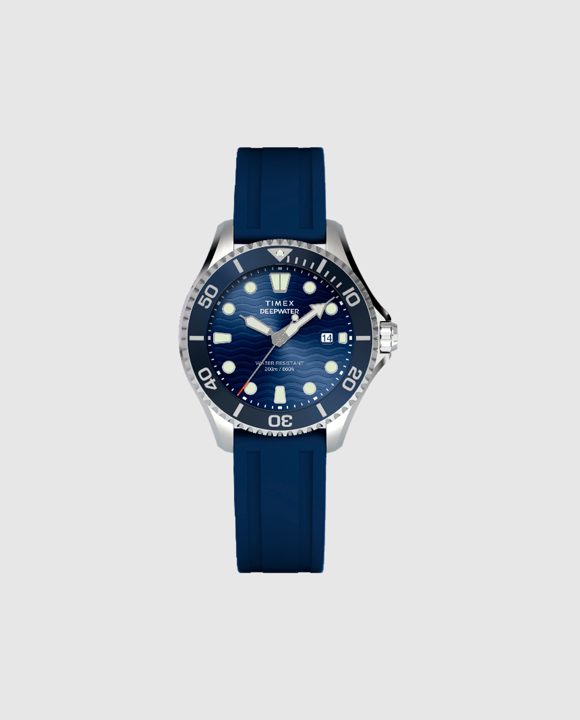 Imagen 0 de Reloj de hombre deep water tw2w81500 de caucho y correa azul Azul