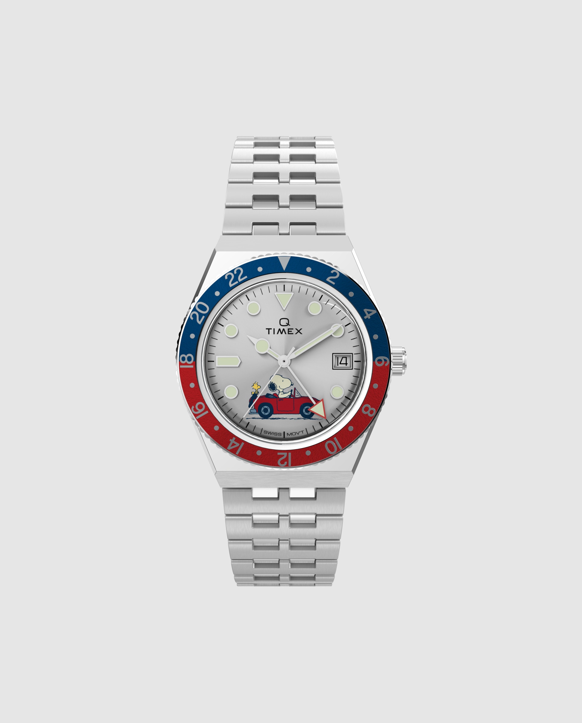 Imagen 0 de Reloj de hombre peanuts tw2w83300 de acero y correa plateada Plata