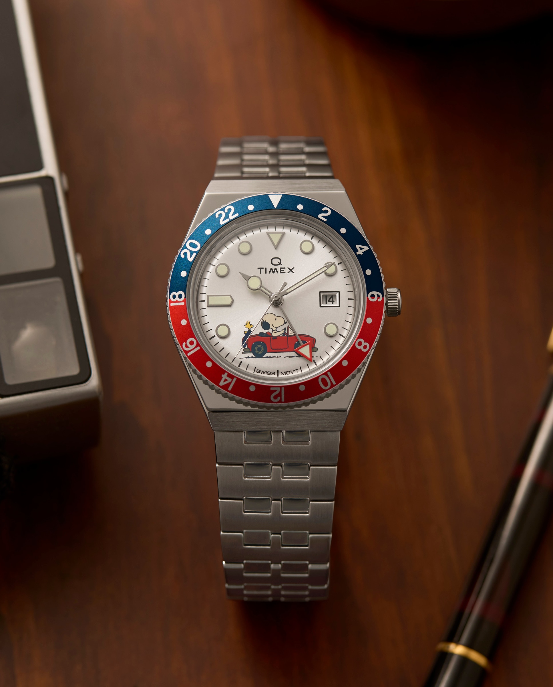 Reloj de hombre peanuts tw2w83300 de acero y correa plateada - Timex - Plata Plata-6
