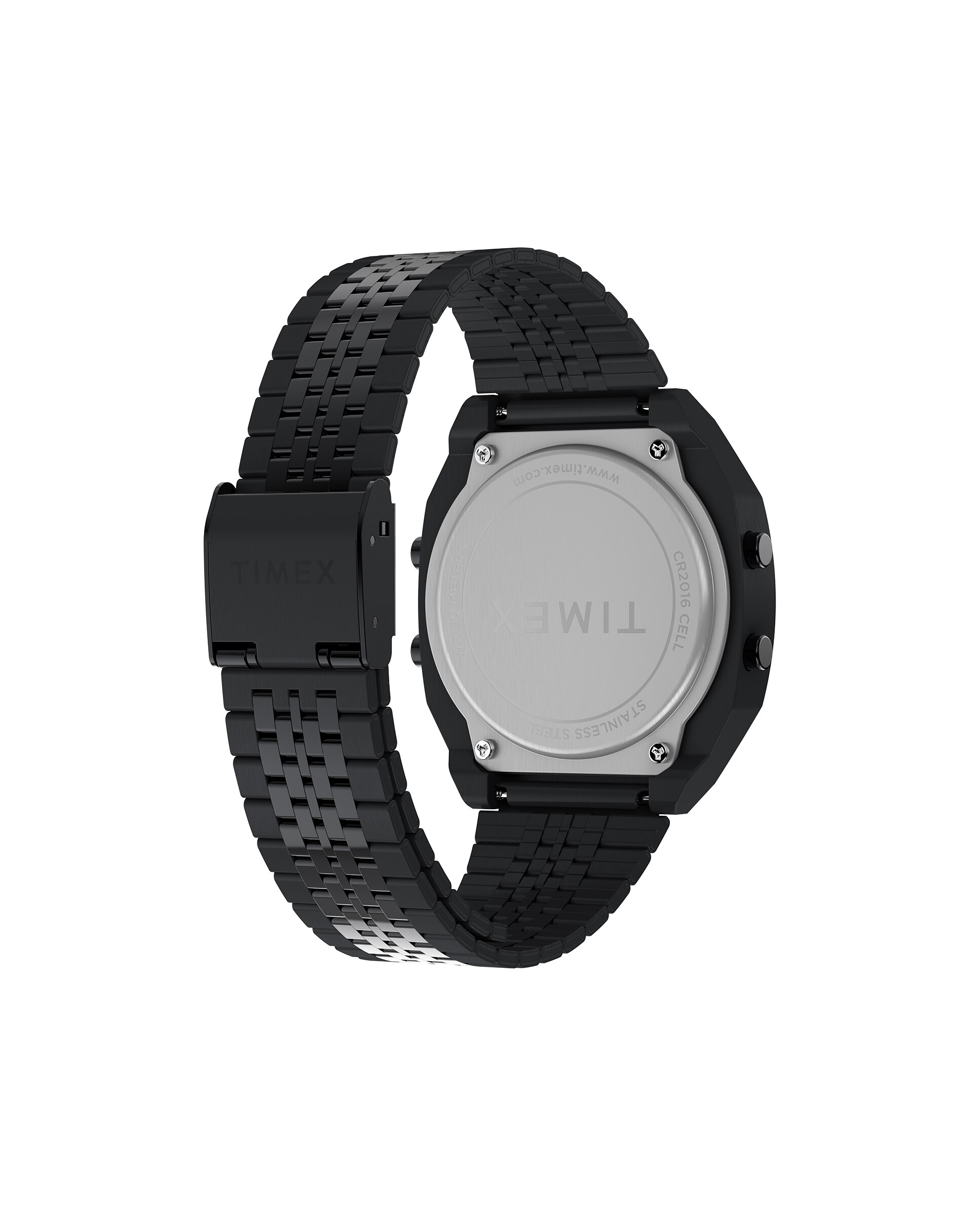 Reloj de hombre timex 80 tw2w91600 de acero y correa negra Negro 