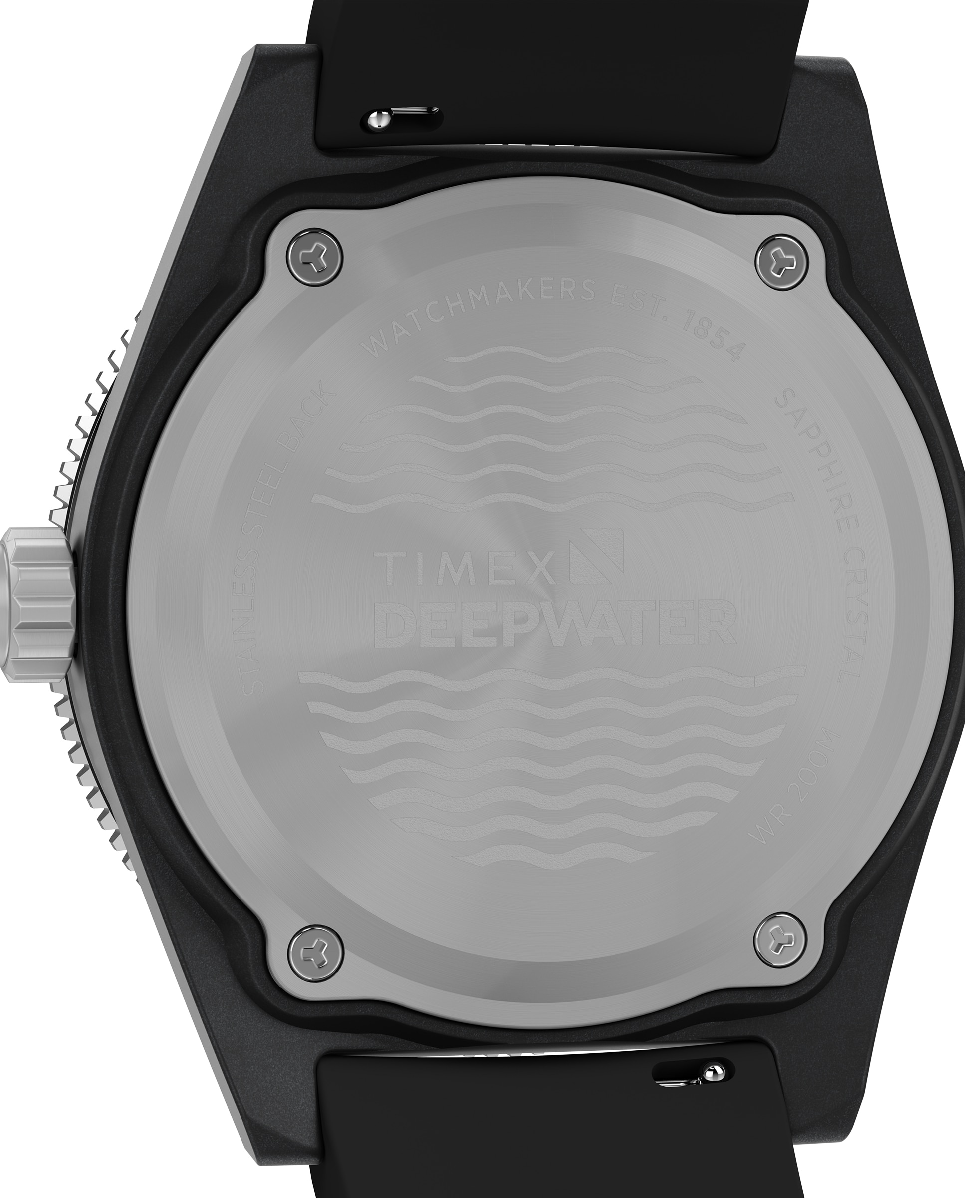 Reloj de hombre deep water tw2y02200 de caucho y correa negra - Timex - Negro Negro-4