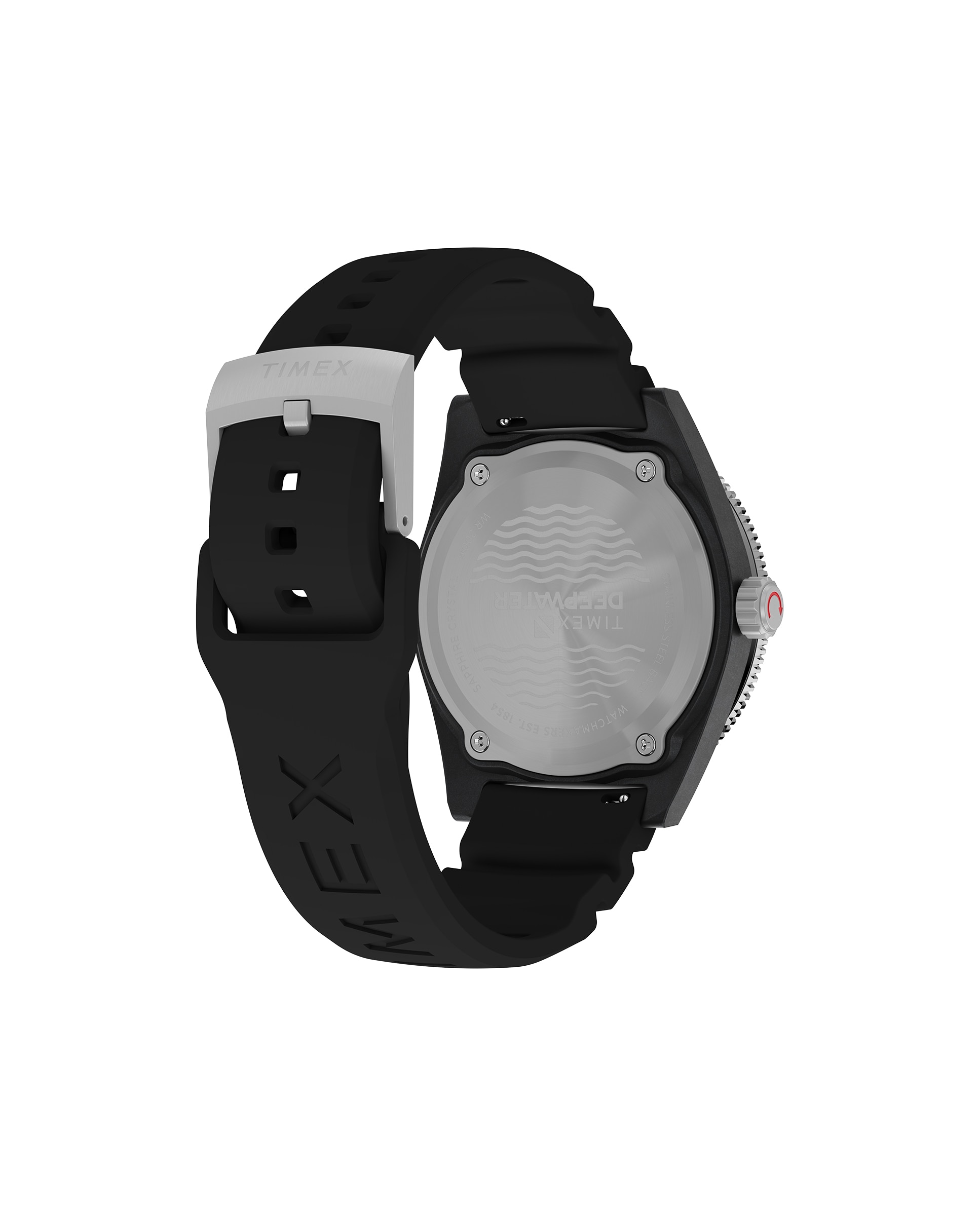 Reloj de hombre deep water tw2y02200 de caucho y correa negra - Timex - Negro Negro-5
