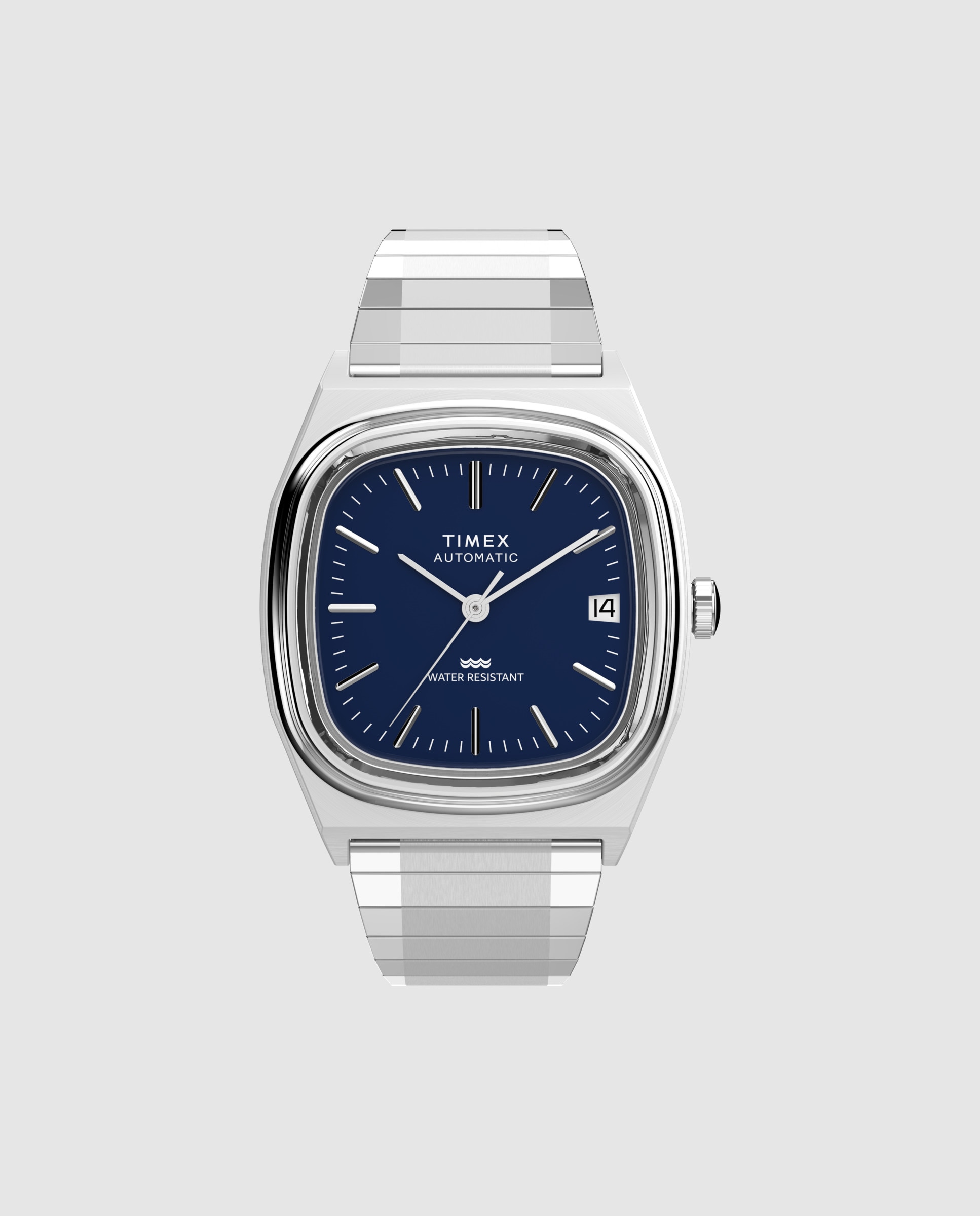 Reloj unisex e line tw2y07400 automático de acero y correa plateada/gris - Timex - Plata Plata-1