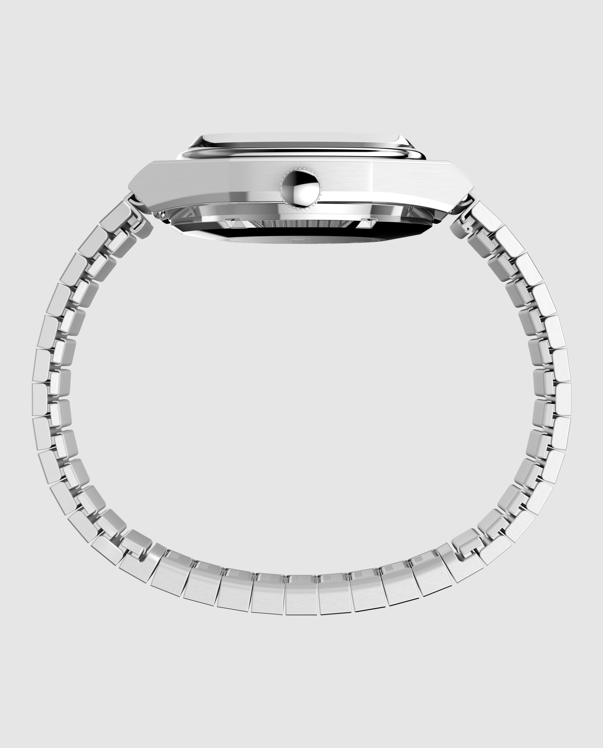 Reloj unisex e line tw2y07400 automático de acero y correa plateada/gris - Timex - Plata Plata-2