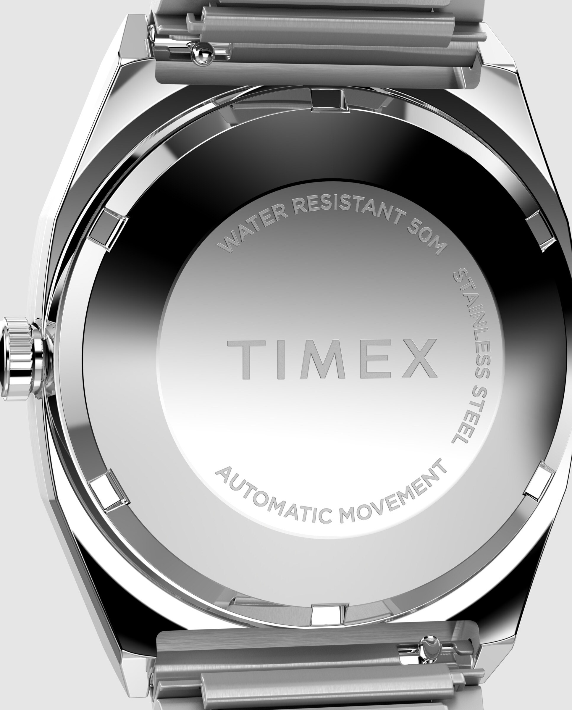 Reloj unisex e line tw2y07400 automático de acero y correa plateada/gris - Timex - Plata Plata-5