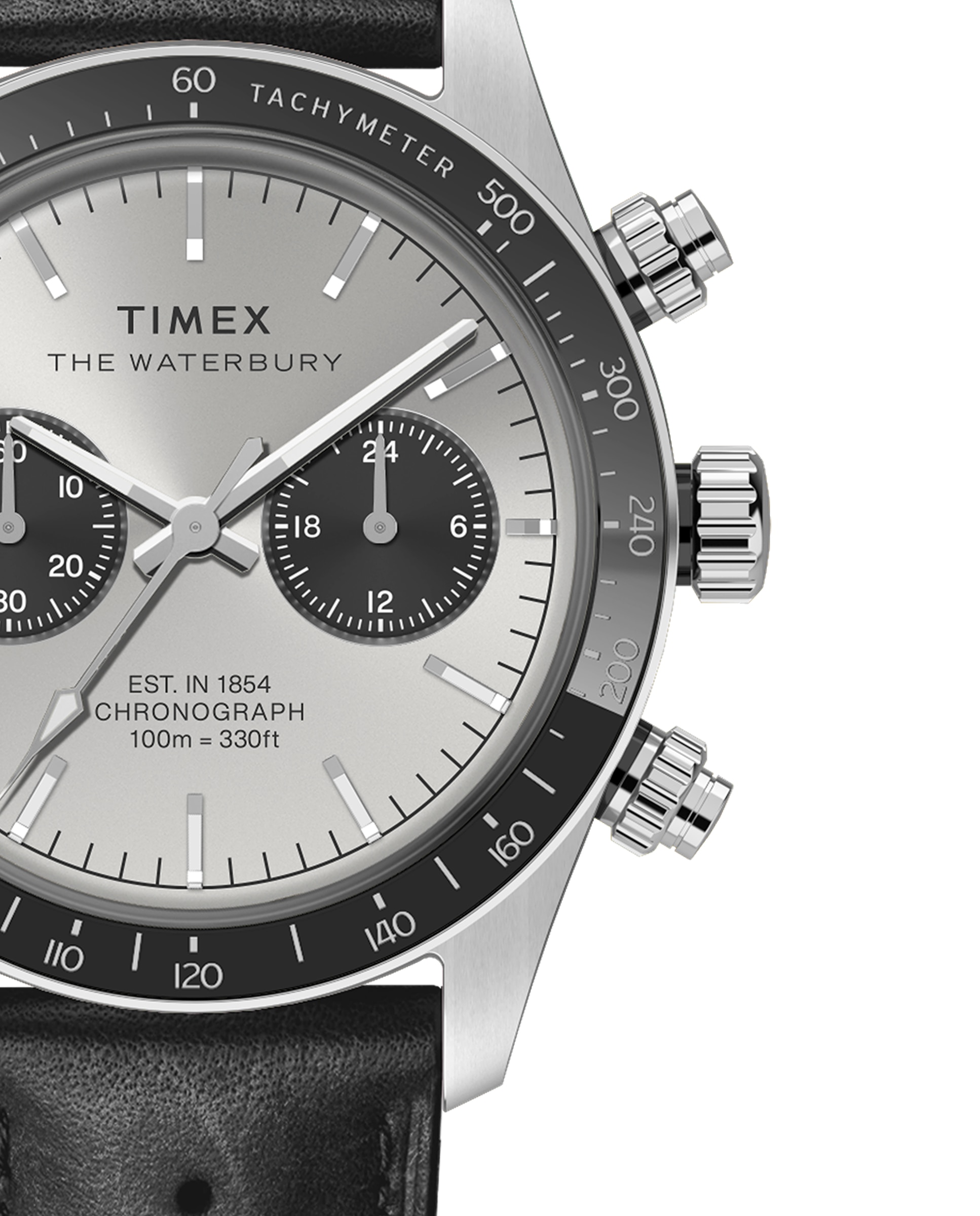 Reloj de hombre waterbury tw2y19300 de piel sintética y correa negra - Timex - Negro Negro-2