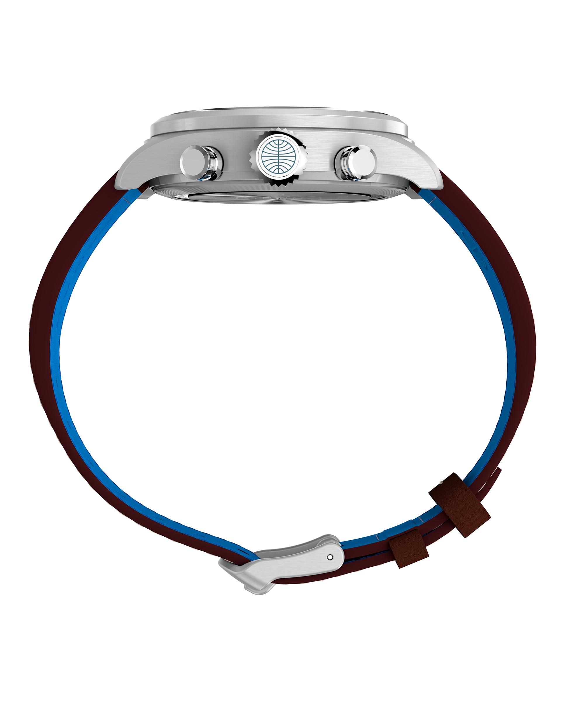 Reloj de hombre waterbury tw2y38700 de piel y correa - Timex - Marrón Marrón-2