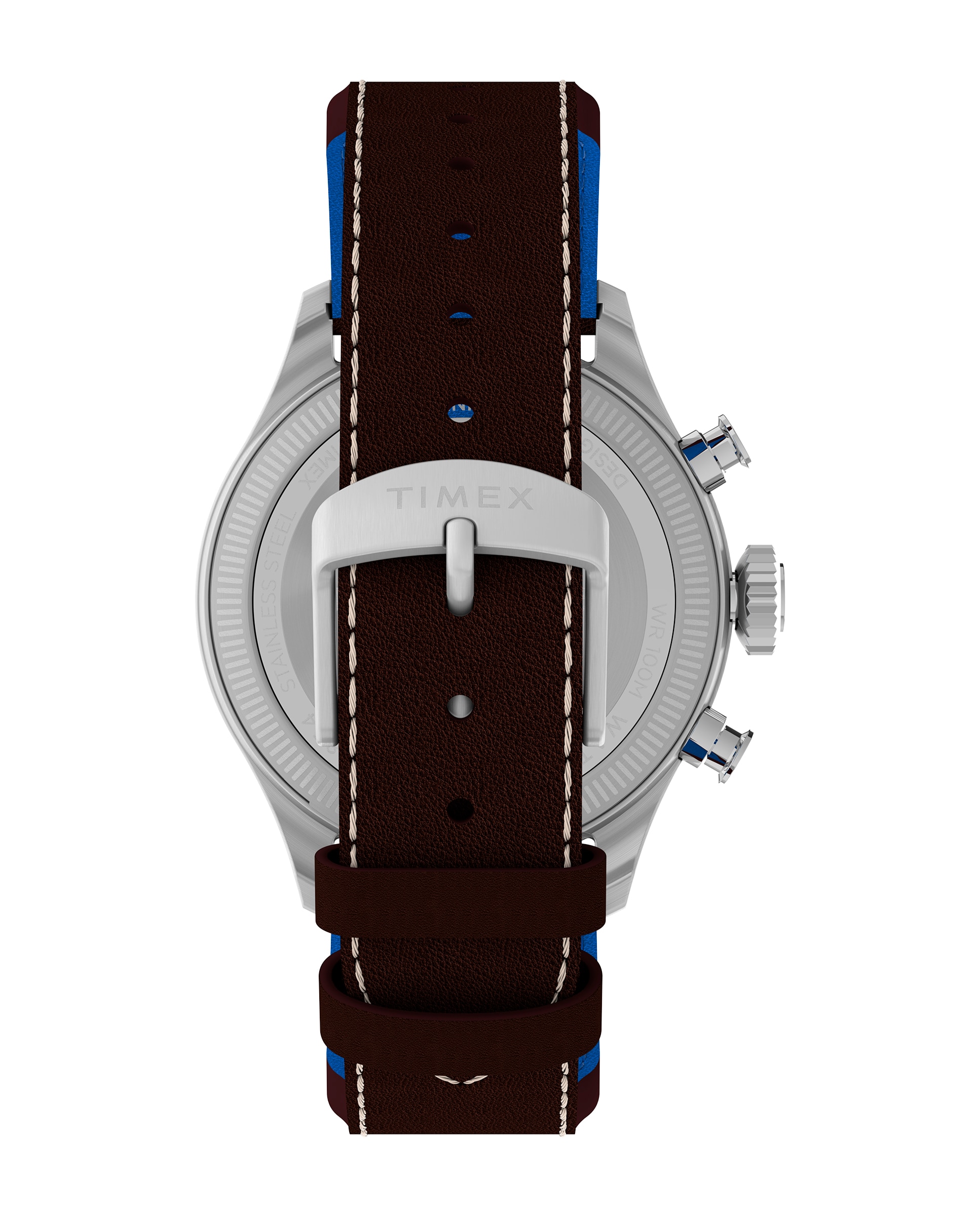 Reloj de hombre waterbury tw2y38700 de piel y correa - Timex - Marrón Marrón-3