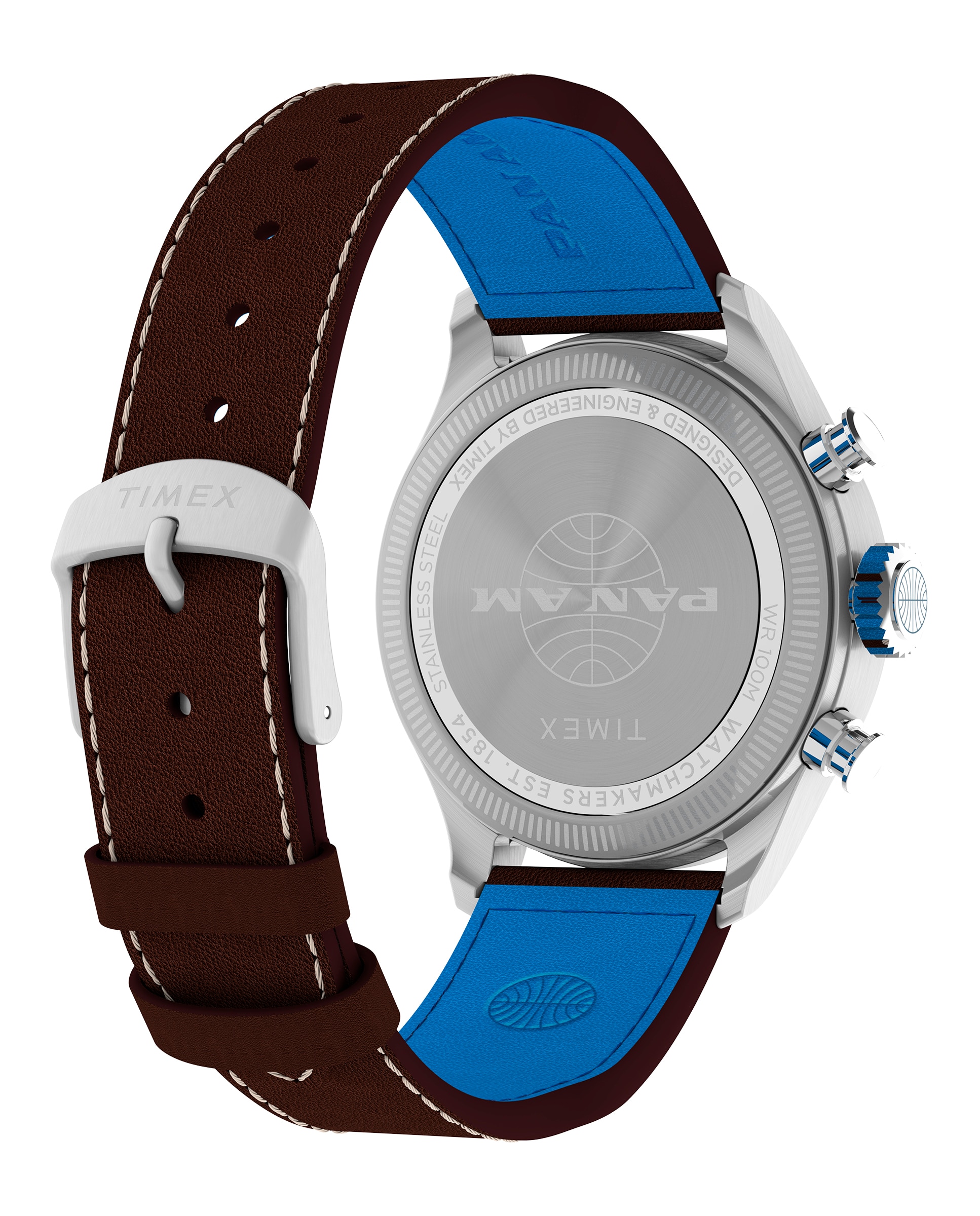 Reloj de hombre waterbury tw2y38700 de piel y correa - Timex - Marrón Marrón-5