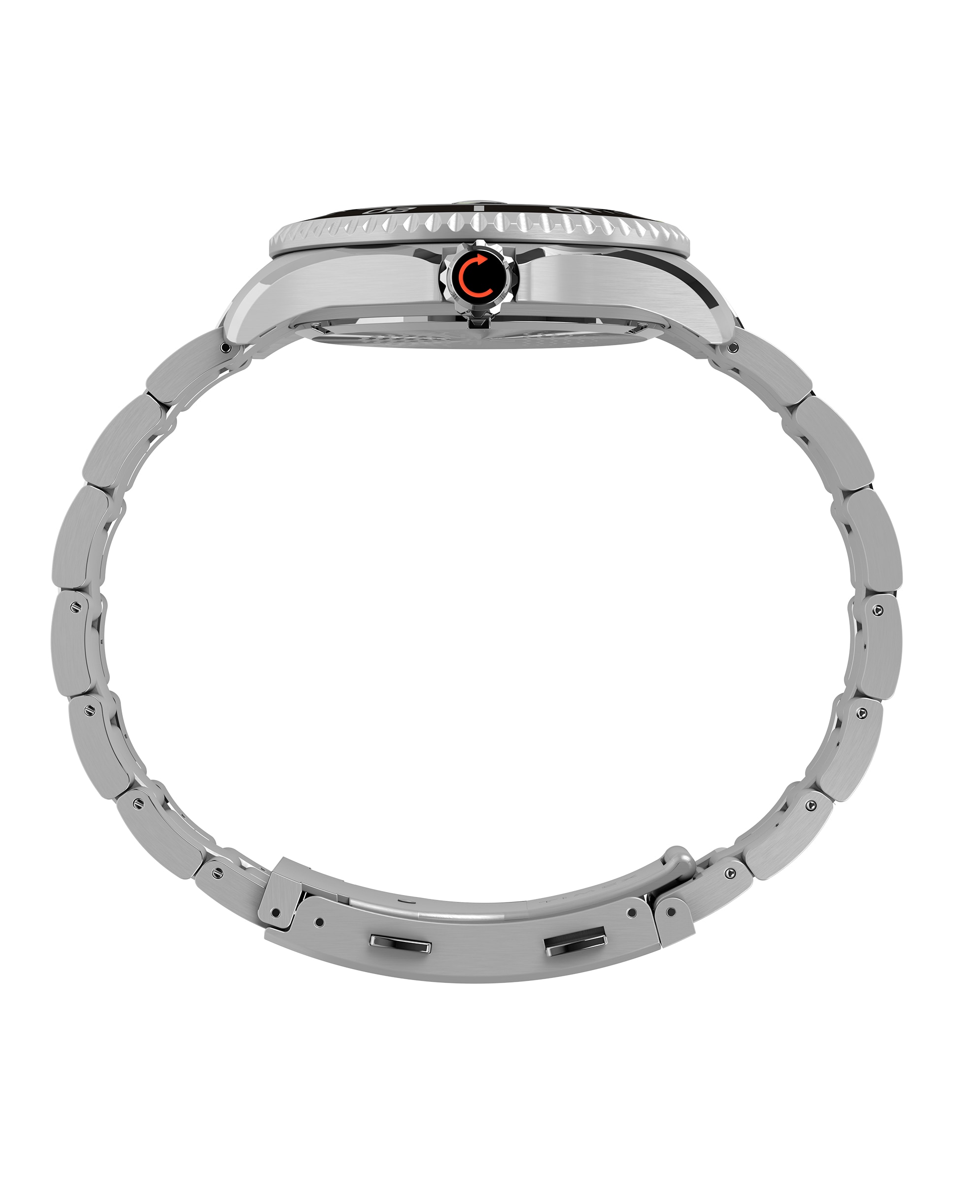 Reloj de hombre deep water tw2w82000 automático de acero y correa plateada/gris - Timex - Plata Plata-2