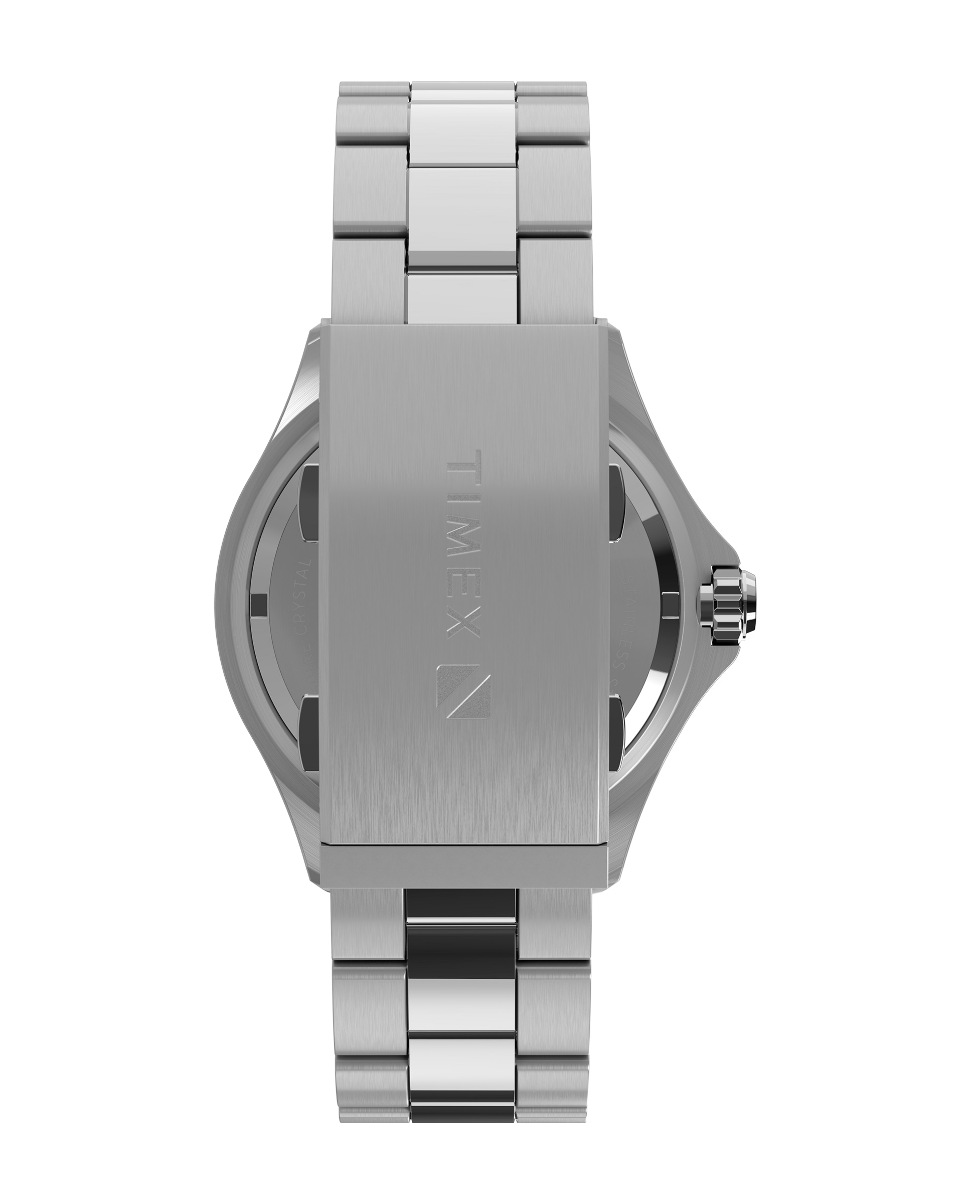 Reloj de hombre deep water tw2w82000 automático de acero y correa plateada/gris - Timex - Plata Plata-3
