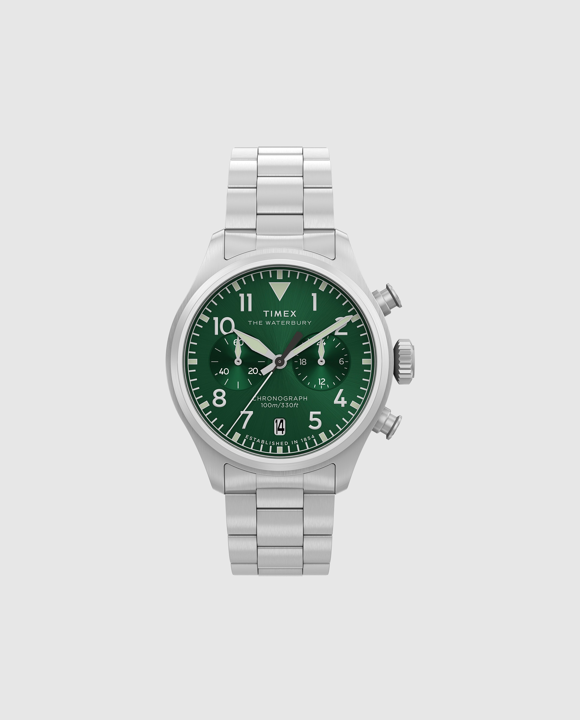 Imagen 0 de Reloj de hombre waterbury tw2y19100 de acero y correa plateada/gris Plata
