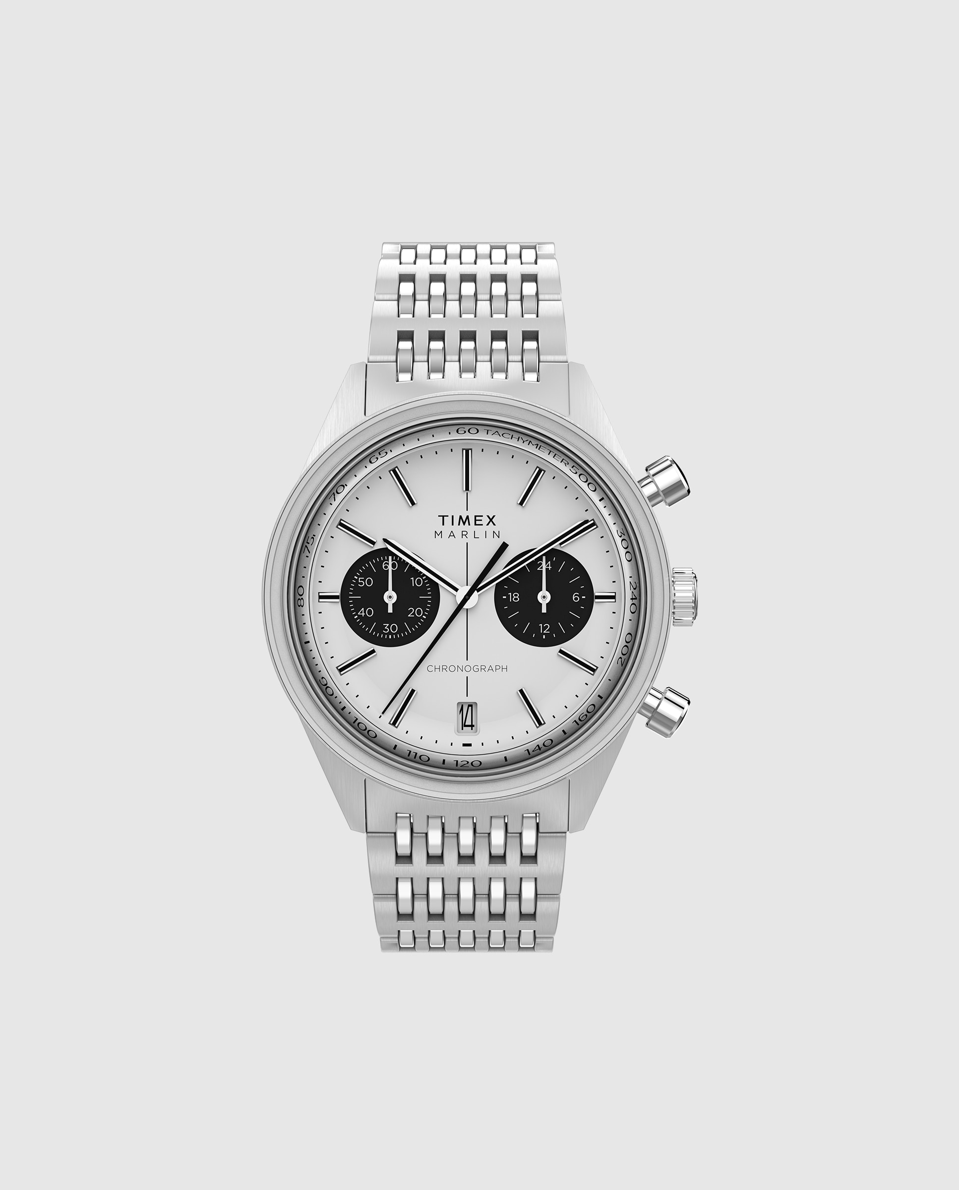 Imagen 0 de Reloj de hombre marlin tw2y24600 de acero y correa plateada/gris Plata