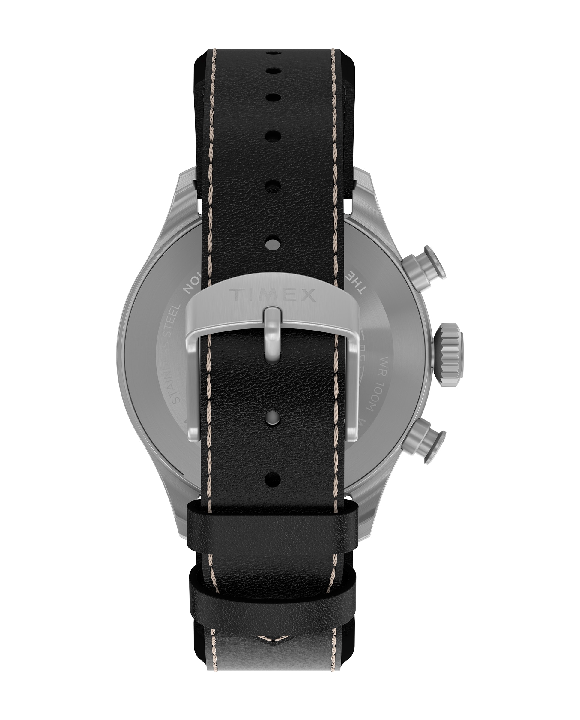 Reloj de hombre waterbury tw2y19000 de piel y correa negra - Timex - Negro Negro-3