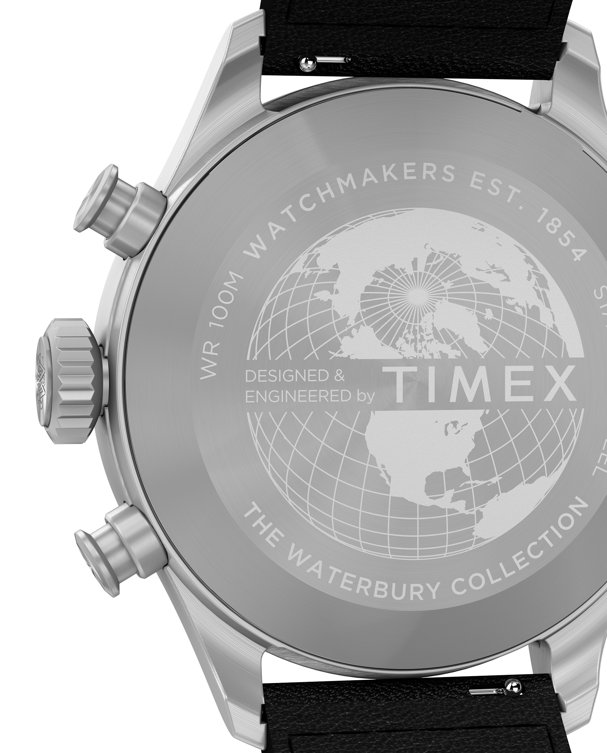 Reloj de hombre waterbury tw2y19000 de piel y correa negra - Timex - Negro Negro-4