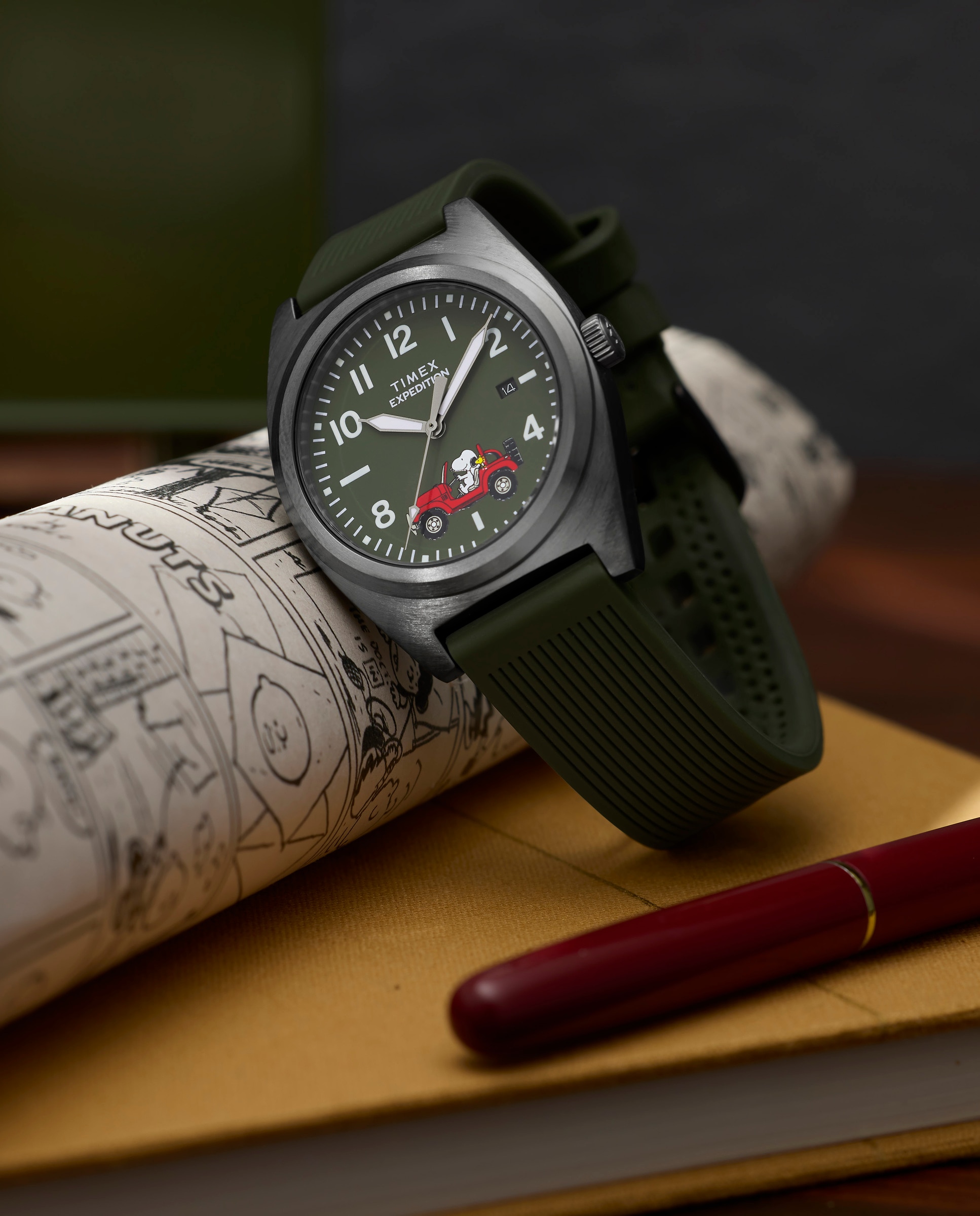 Reloj de hombre peanuts tw2y52500 de silicona y correa - Timex - Verde Verde-6