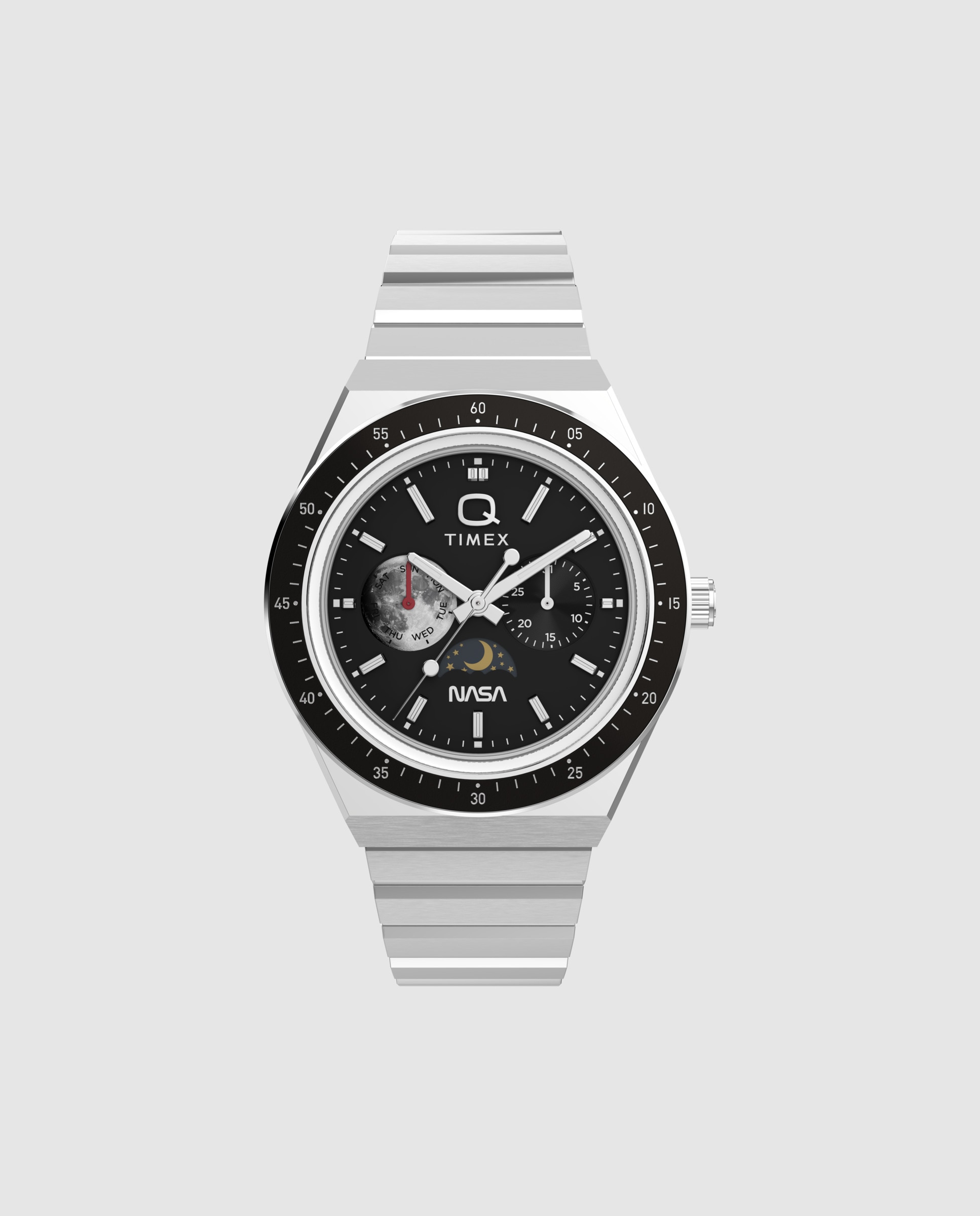 Imagen 0 de Reloj de hombre q timex tw2y56700 de acero Plata