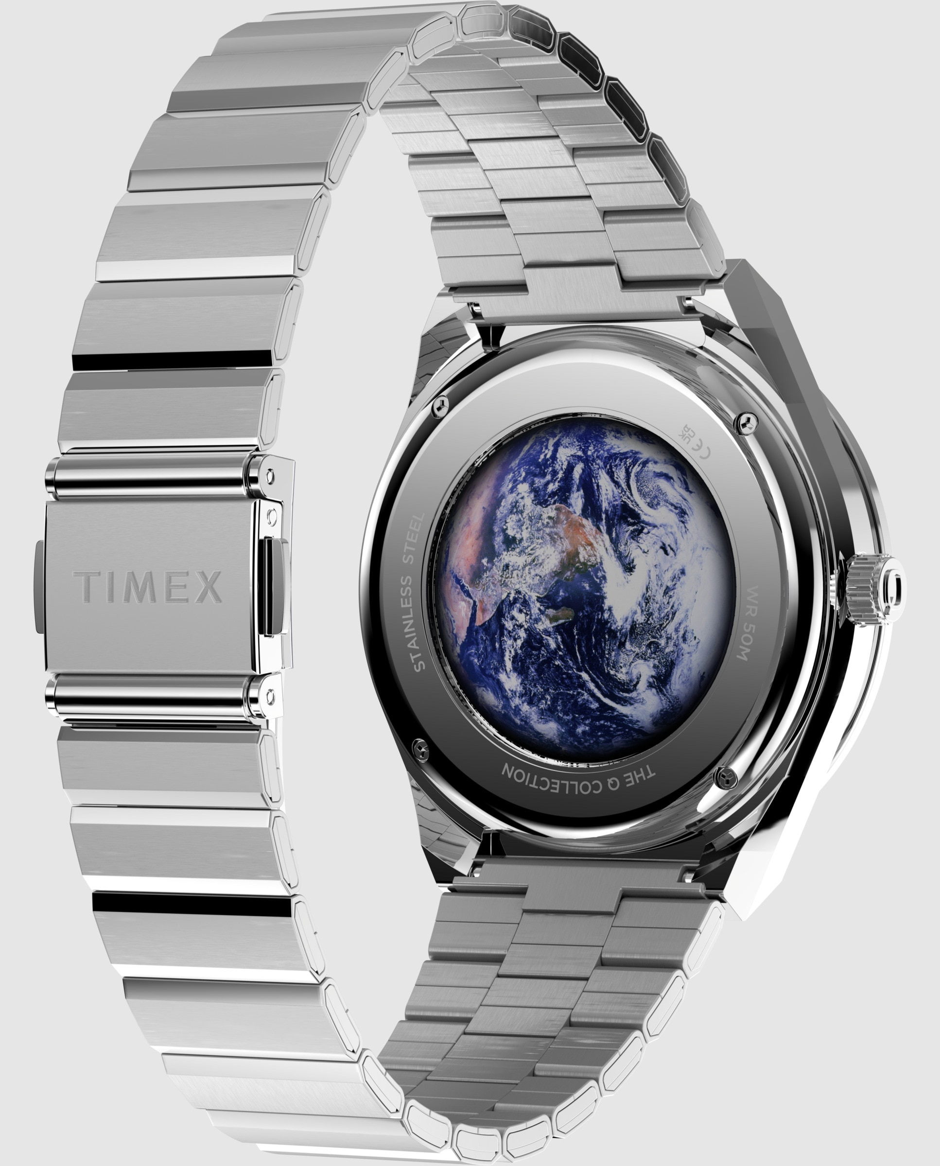 Reloj de hombre q timex tw2y56700 de acero - Plata Plata-3