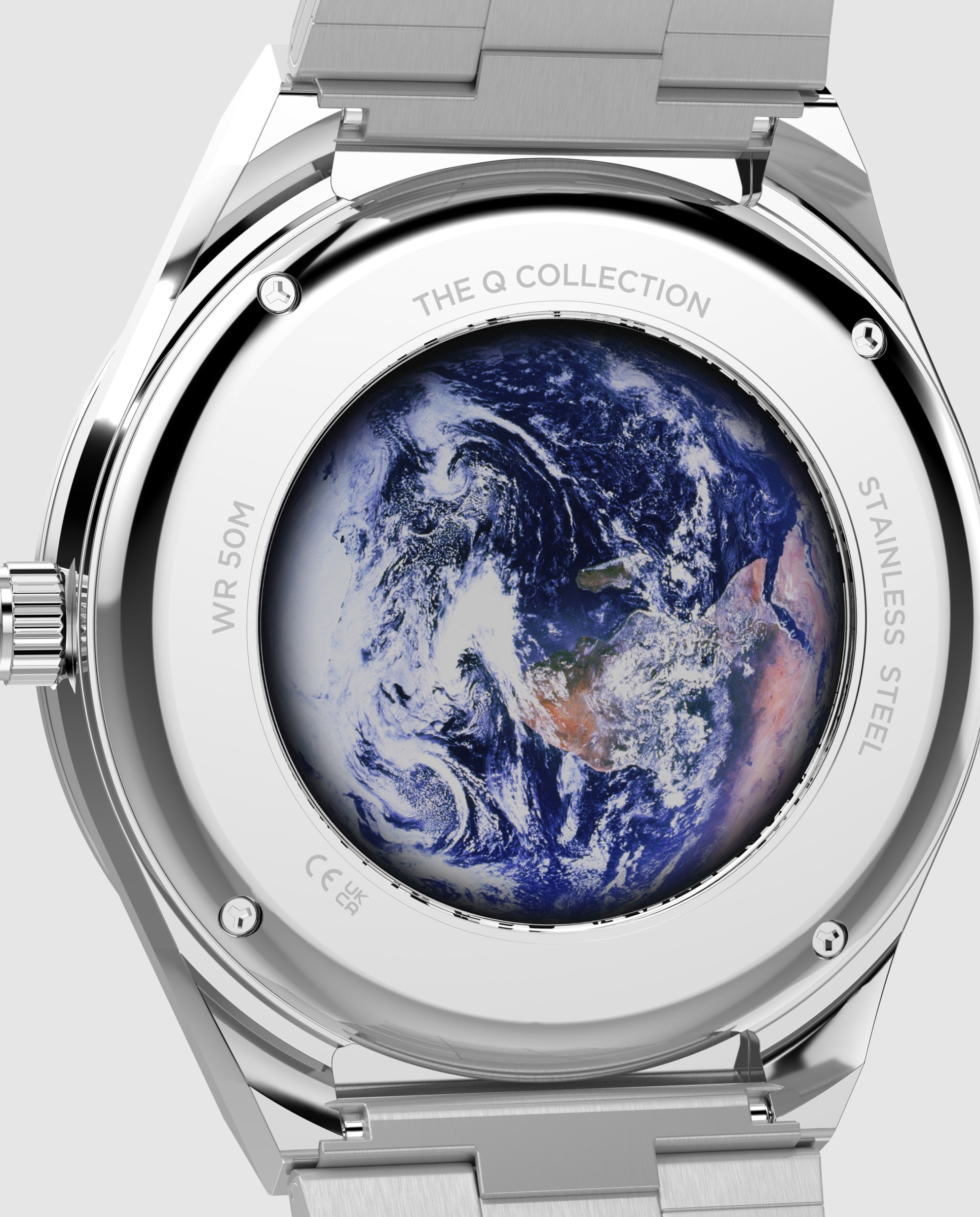 Reloj de hombre q timex tw2y56700 de acero - Plata Plata-5