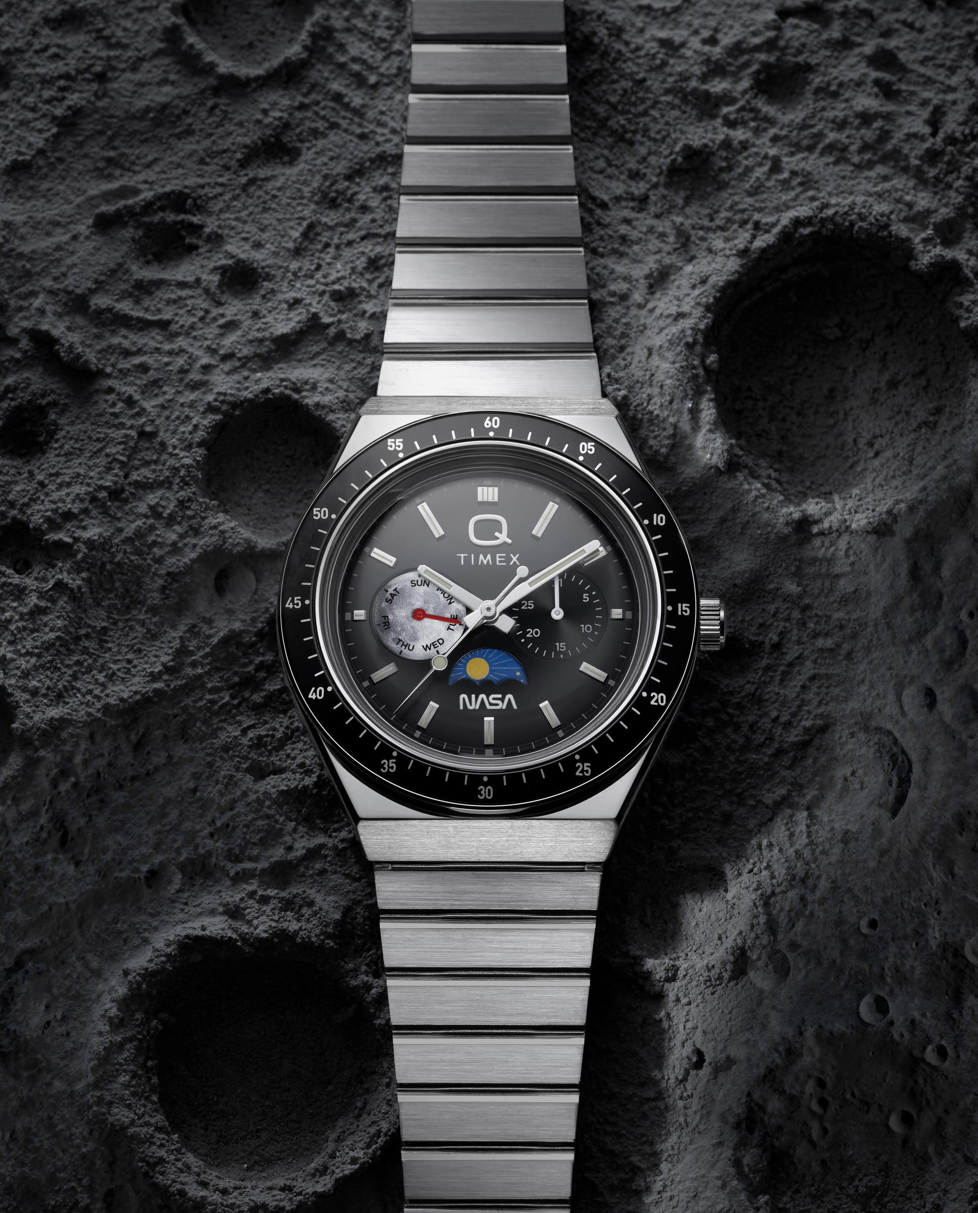Reloj de hombre q timex tw2y56700 de acero - Plata Plata-6