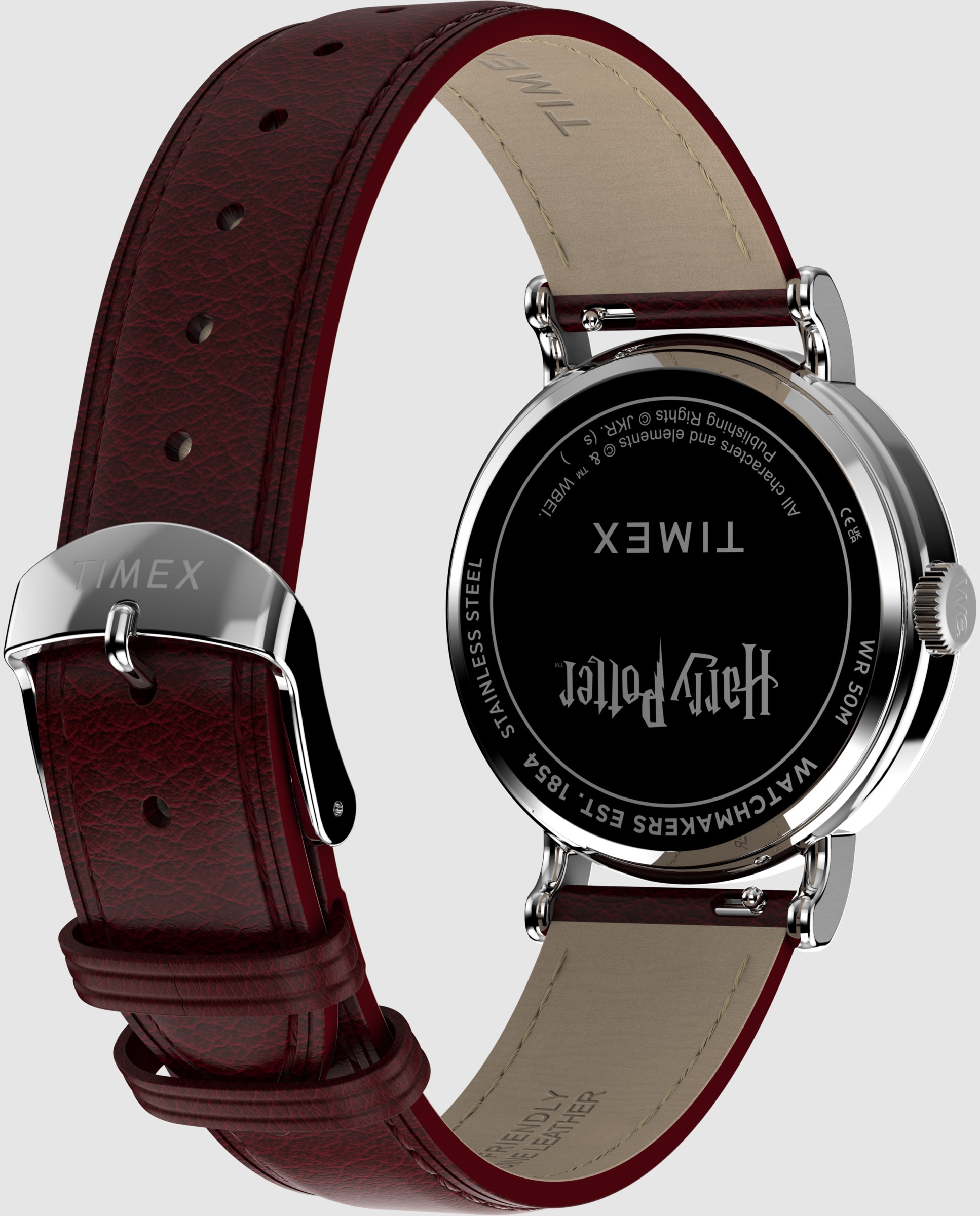 Imagen 5 de Reloj de hombre harry potter tw2y76200 de piel sintética - Timex - Rojo Rojo