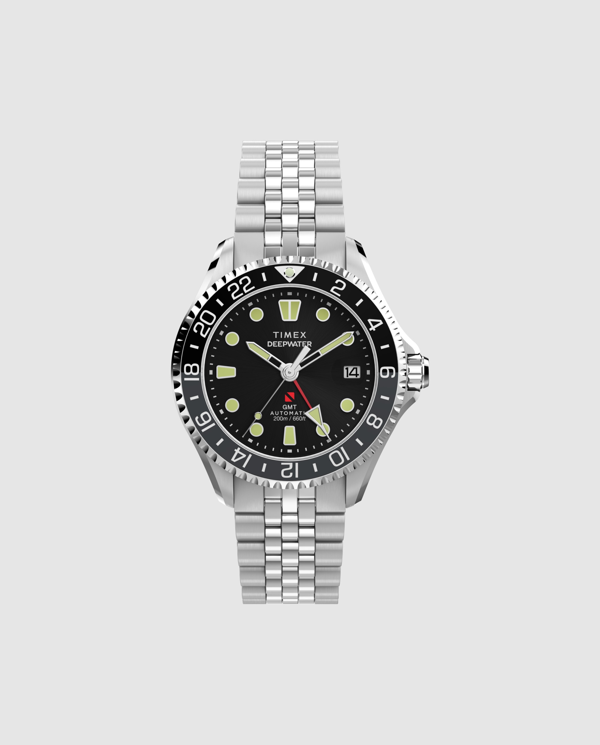 Imagen 0 de Reloj de hombre deep water tw2y63900 de acero y correa plateada/gris Plata