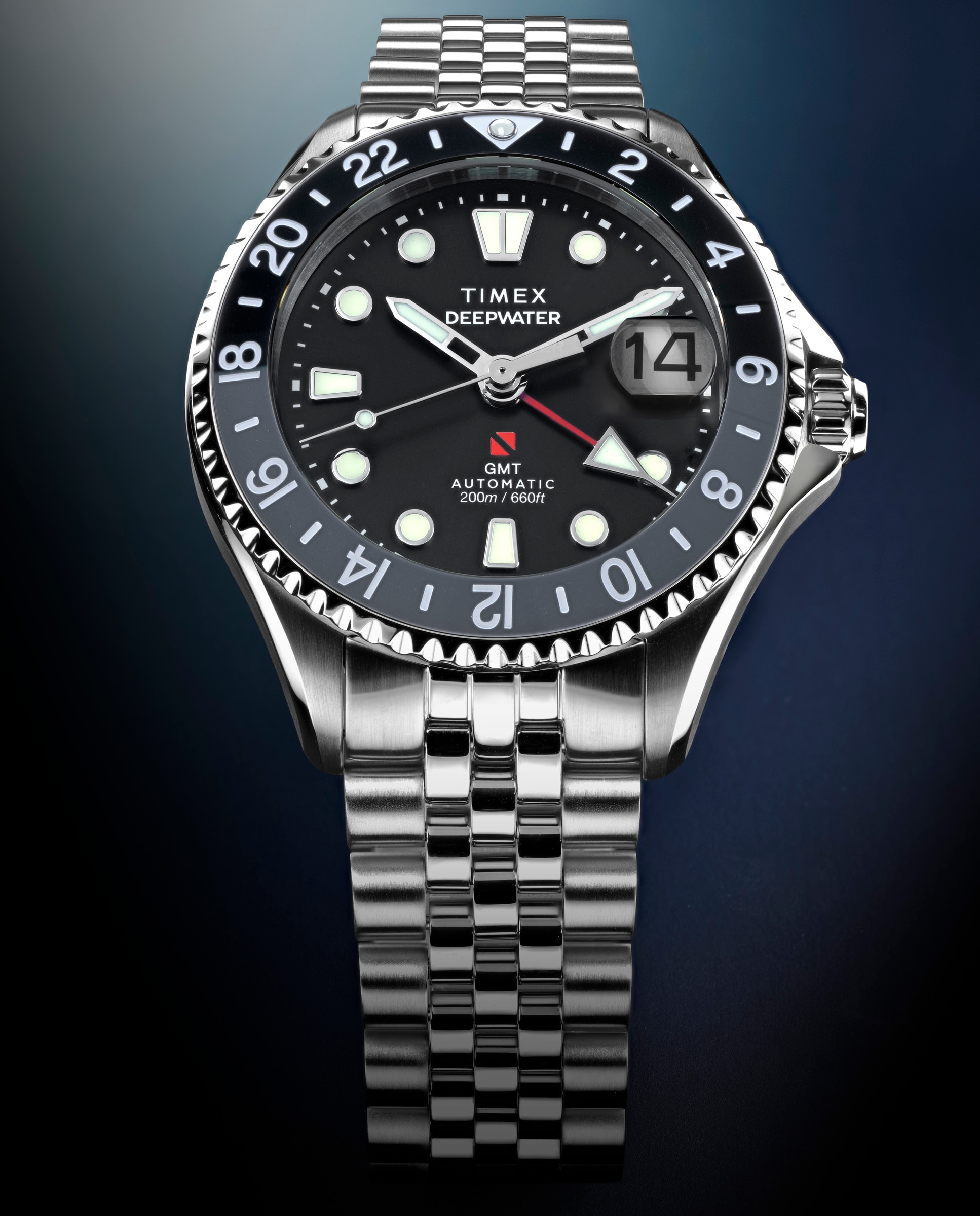 Reloj de hombre deep water tw2y63900 de acero y correa plateada/gris - Timex - Plata Plata-5