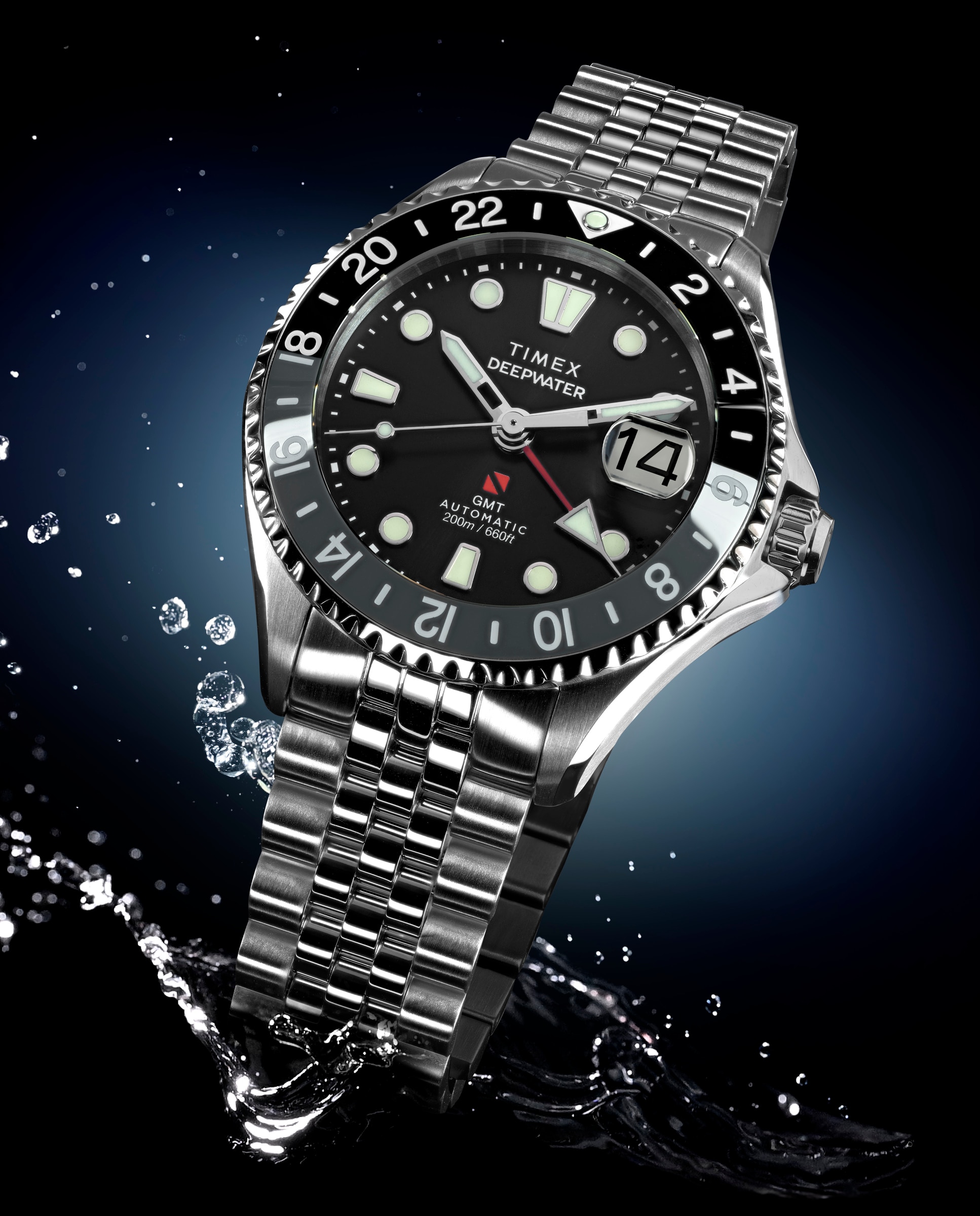 Reloj de hombre deep water tw2y63900 de acero y correa plateada/gris - Timex - Plata Plata-6