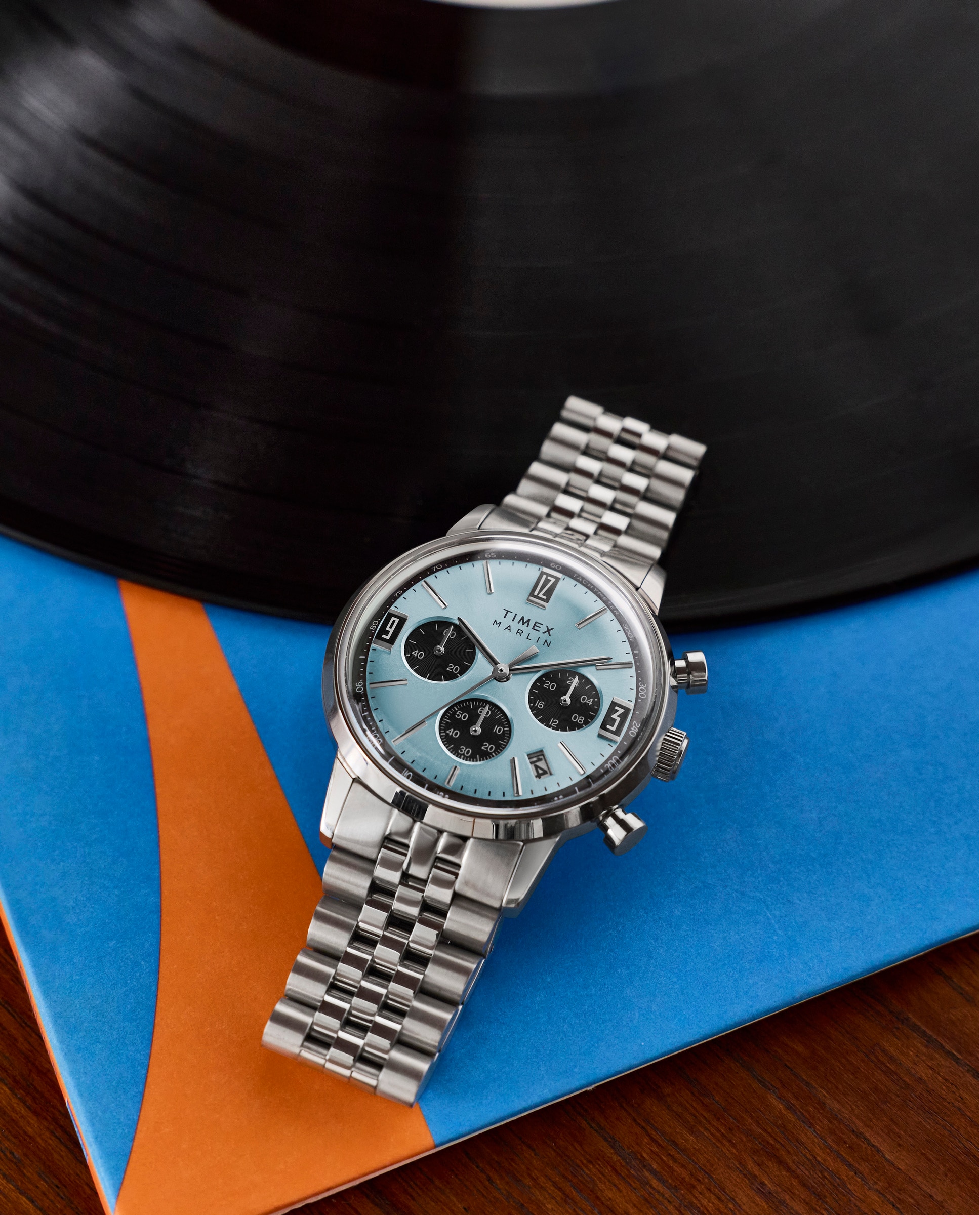 Reloj de hombre marlin tw2y66500 de acero y correa plateada/gris - Timex - Plata Plata-6